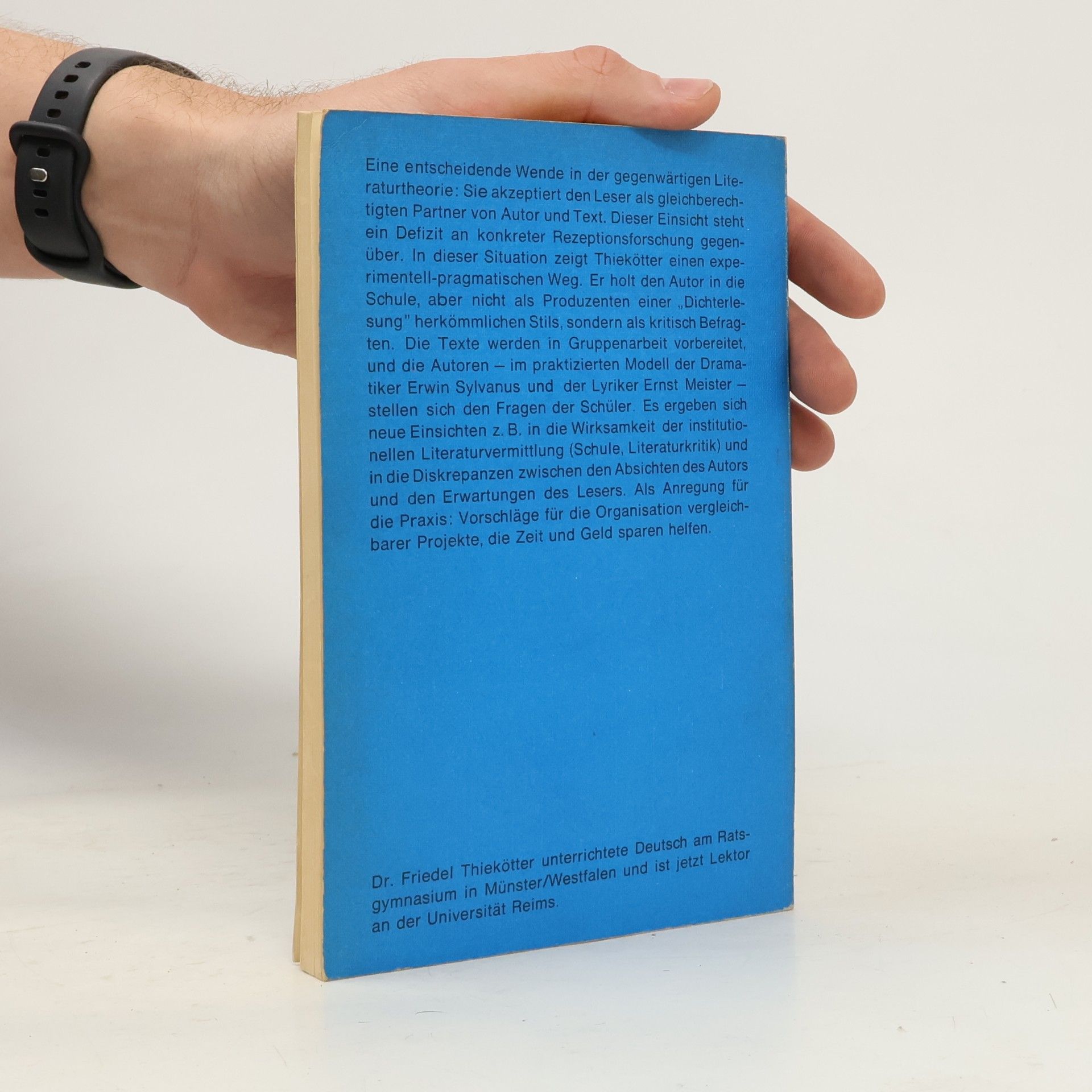 Friedel Thiekötter Autor, Text und Leserinteresse