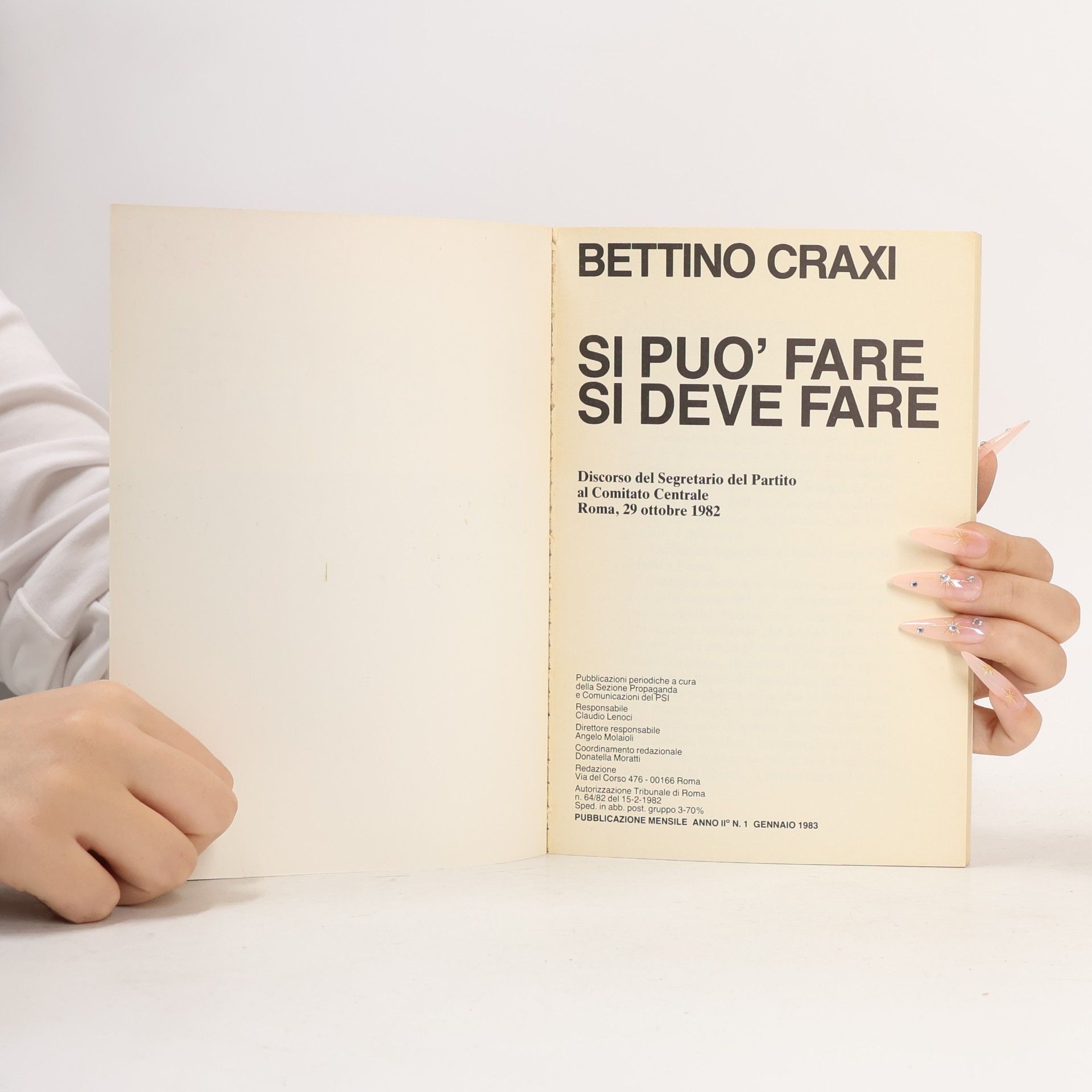 Bettino Craxi Su pou´fare si deve fare