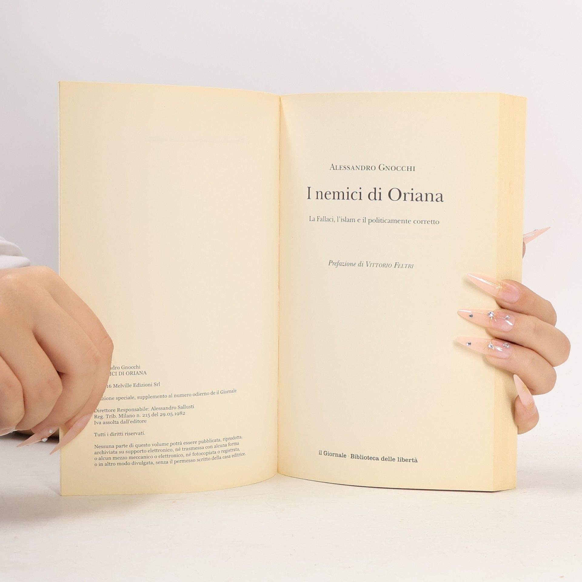 Alessandro Palmar Gnocchi I nemici di Oriana