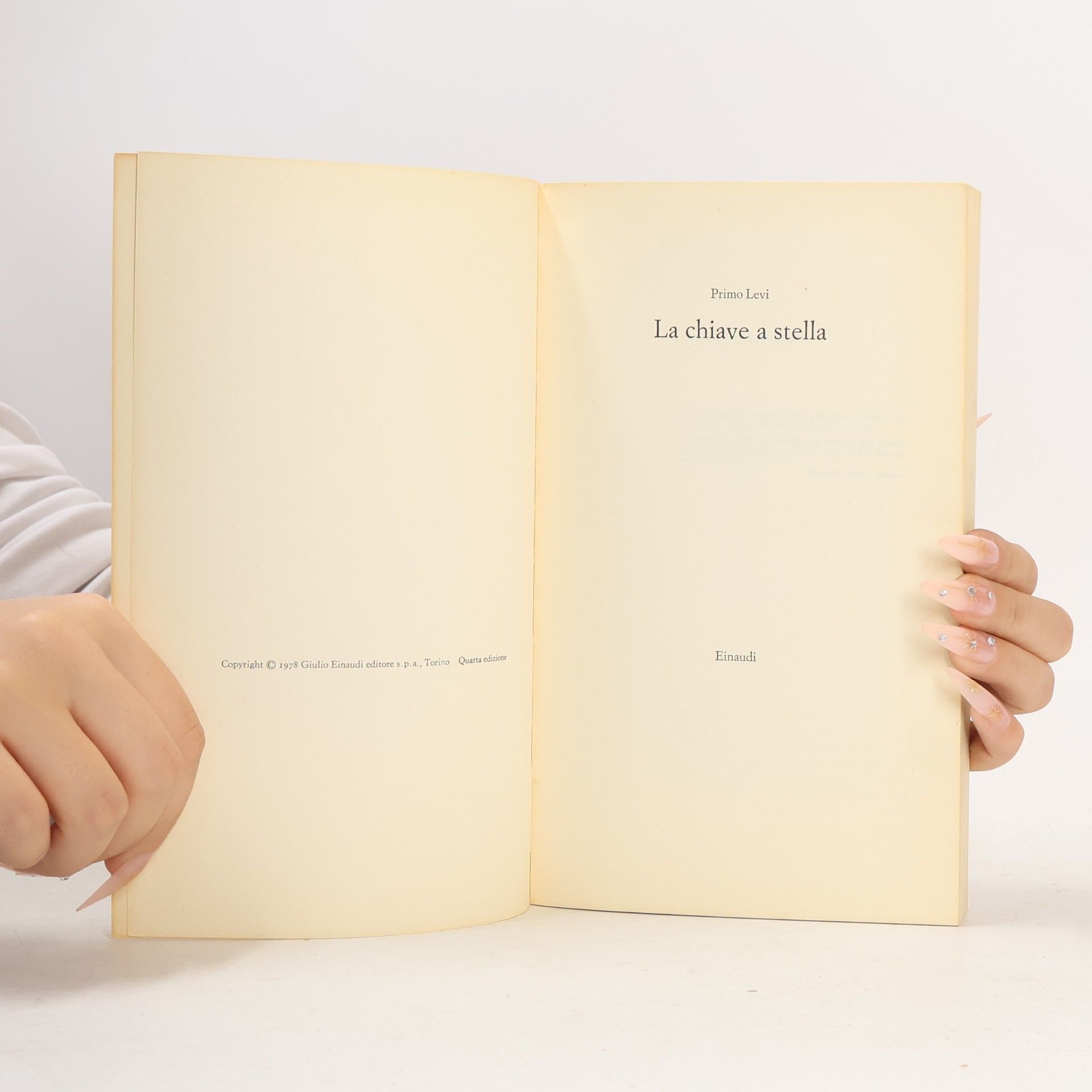 Primo Levi La chiave a stella