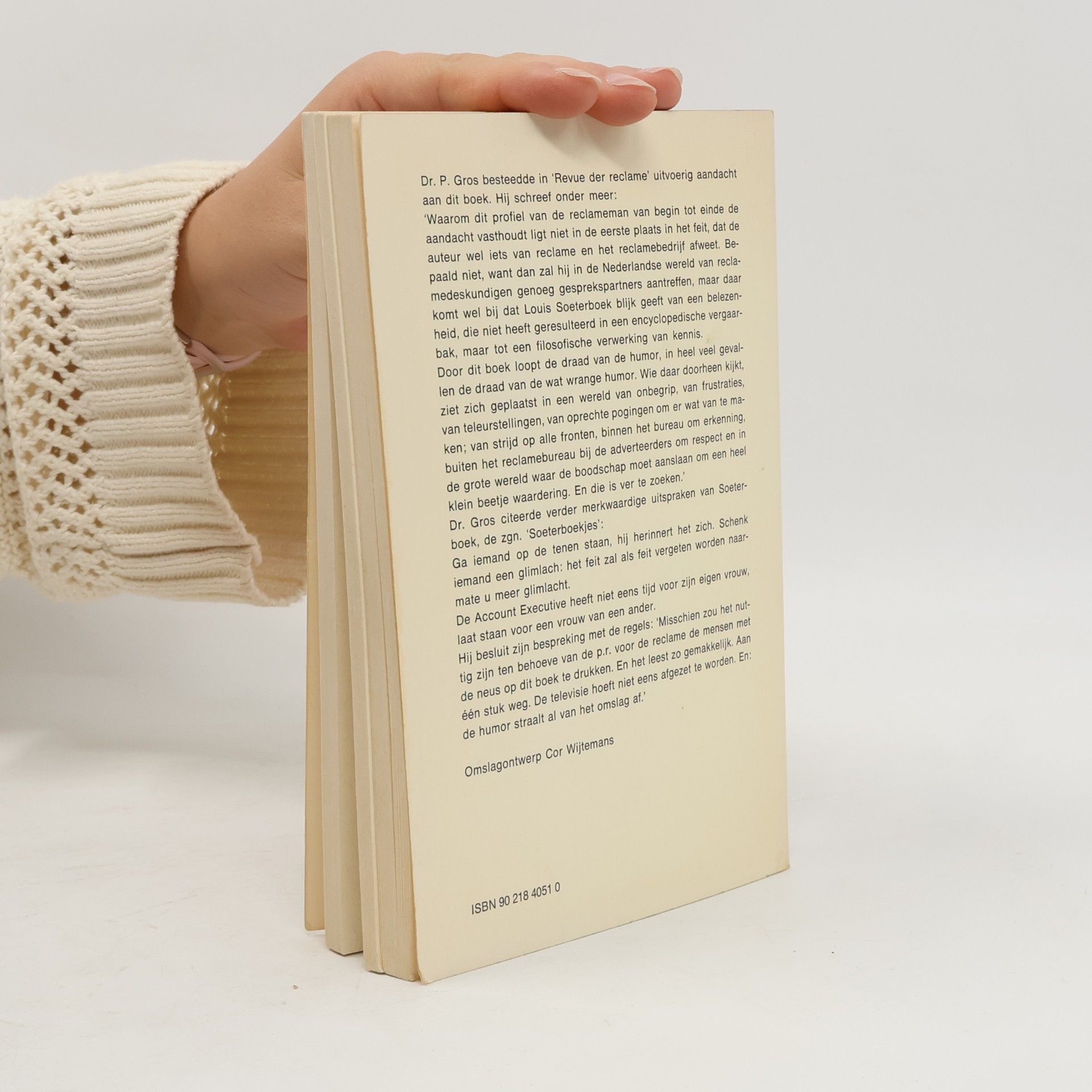 Louis P. A. Soeterboek Profiel van de reclameman