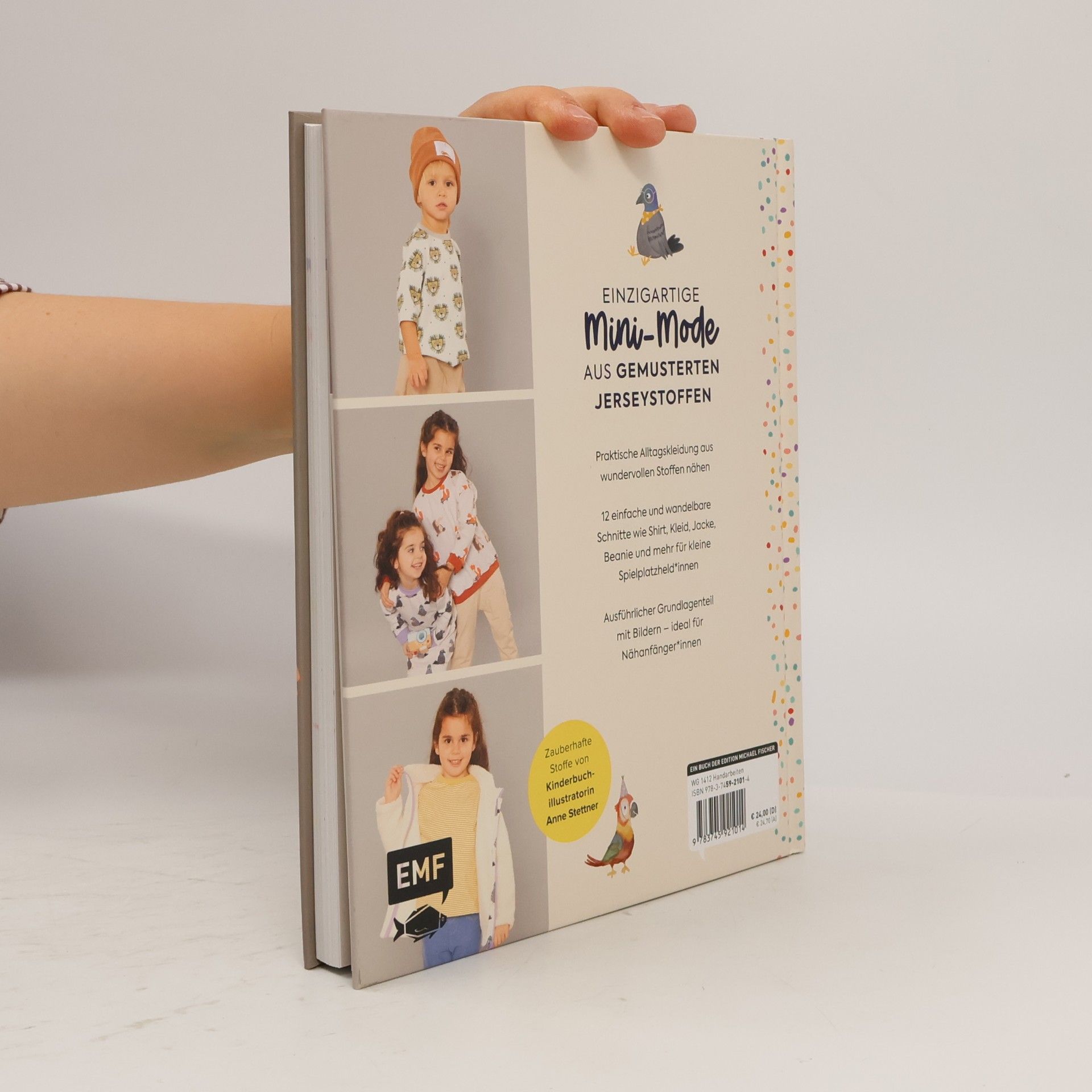 Anne Stettner Sew happy! – Nähen für Babys und Kids mit @von.anne. Das Jersey-Nähbuch für Kleidung in den Größen 74–140 – Mit 4 Schnittmusterbogen