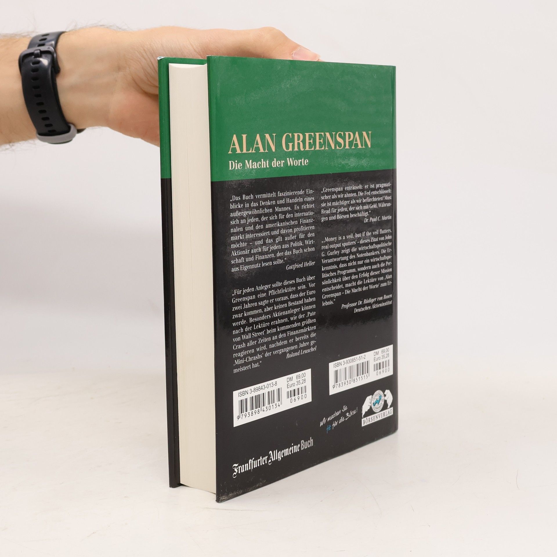 David B Sicilia Alan Greenspan. Die Macht der Worte