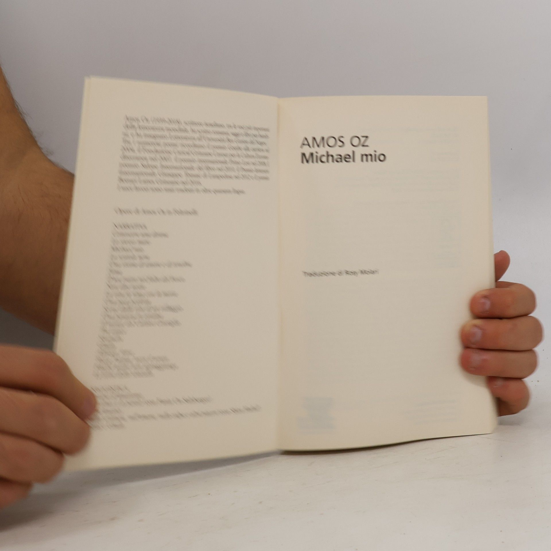 Amos Oz Michael mio