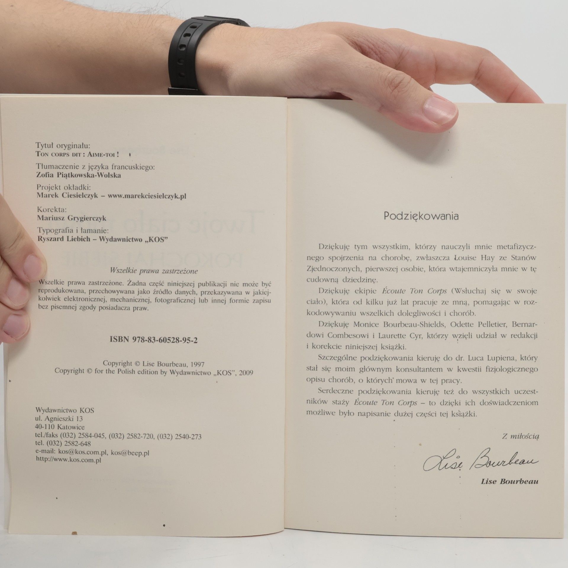 Lise Bourbeau Twoje ciało mówi pokochaj siebie
