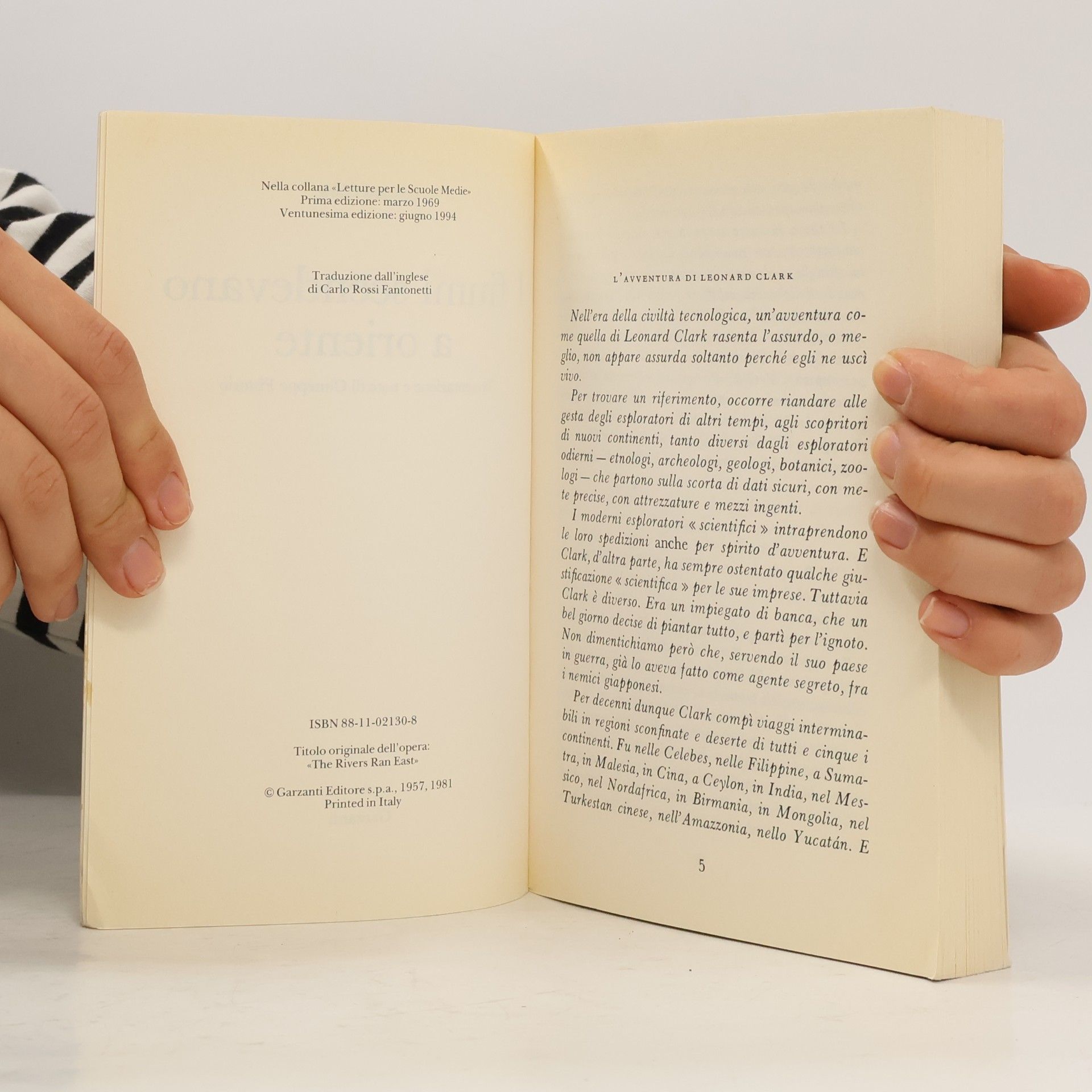 Leonard F. Clark Letture per la scuola media: I fiumi scendevano a oriente