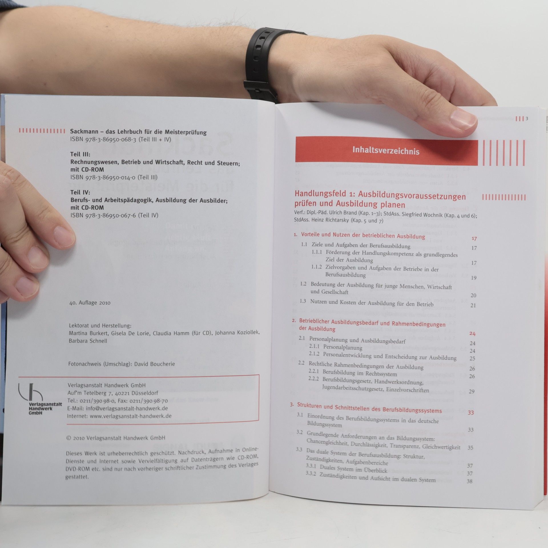 Sackmann Das Lehrbuch für die Meisterprüfung - 4: Berufs- und Arbeitspädagogik, Ausbildung der Ausbilder mit CD-ROM - 40. Auflage