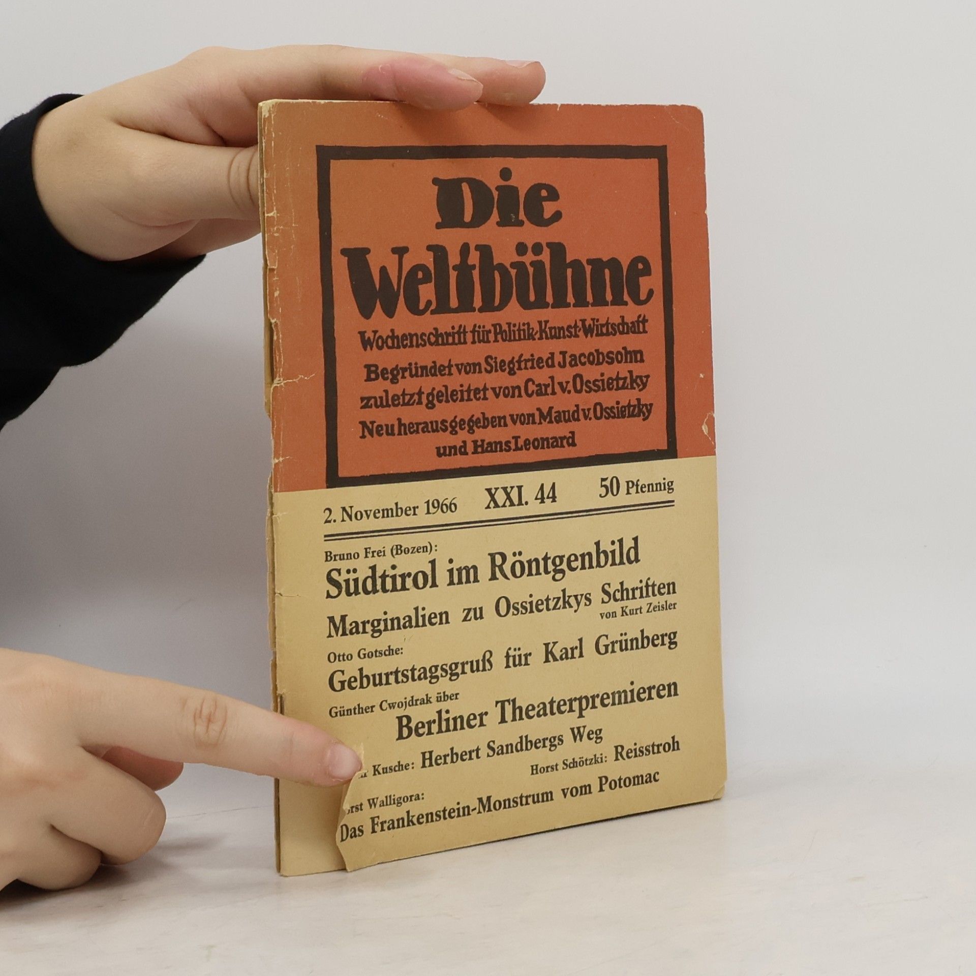 Herbert Otto Die Weltbühne 44/1966