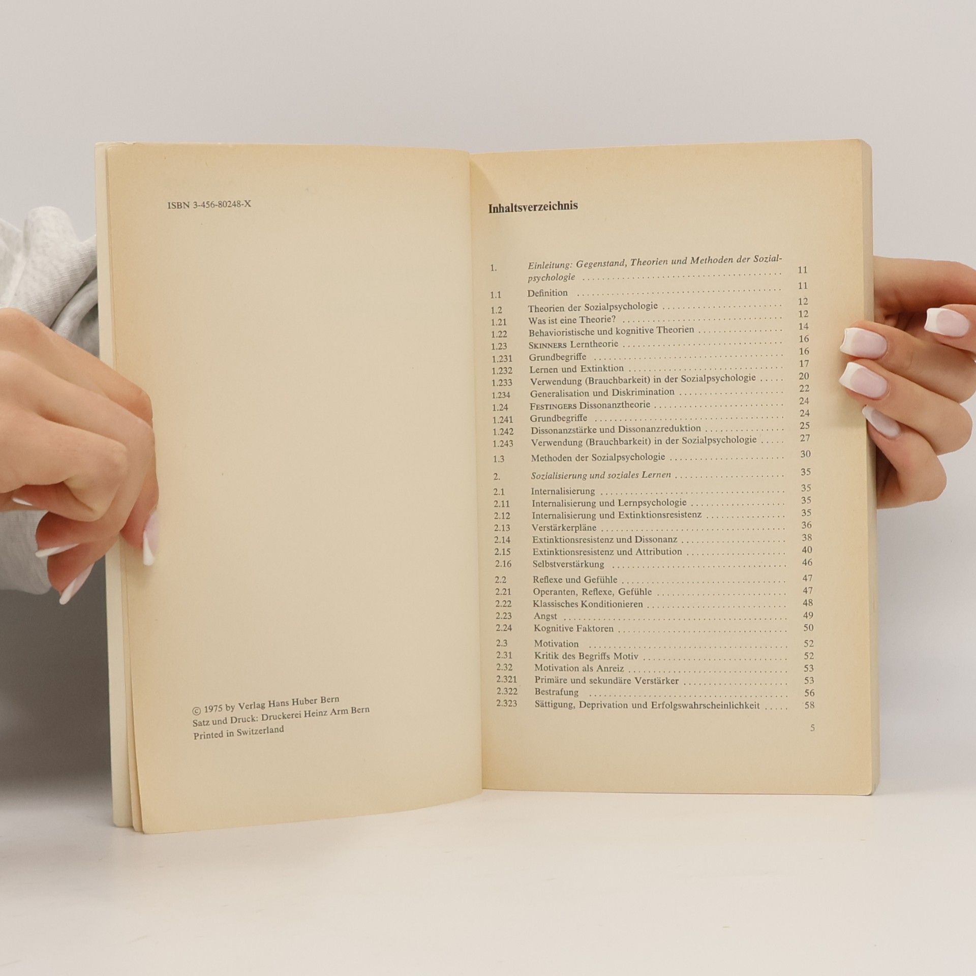 Werner Herkner Einführung in die Sozialpsychologie