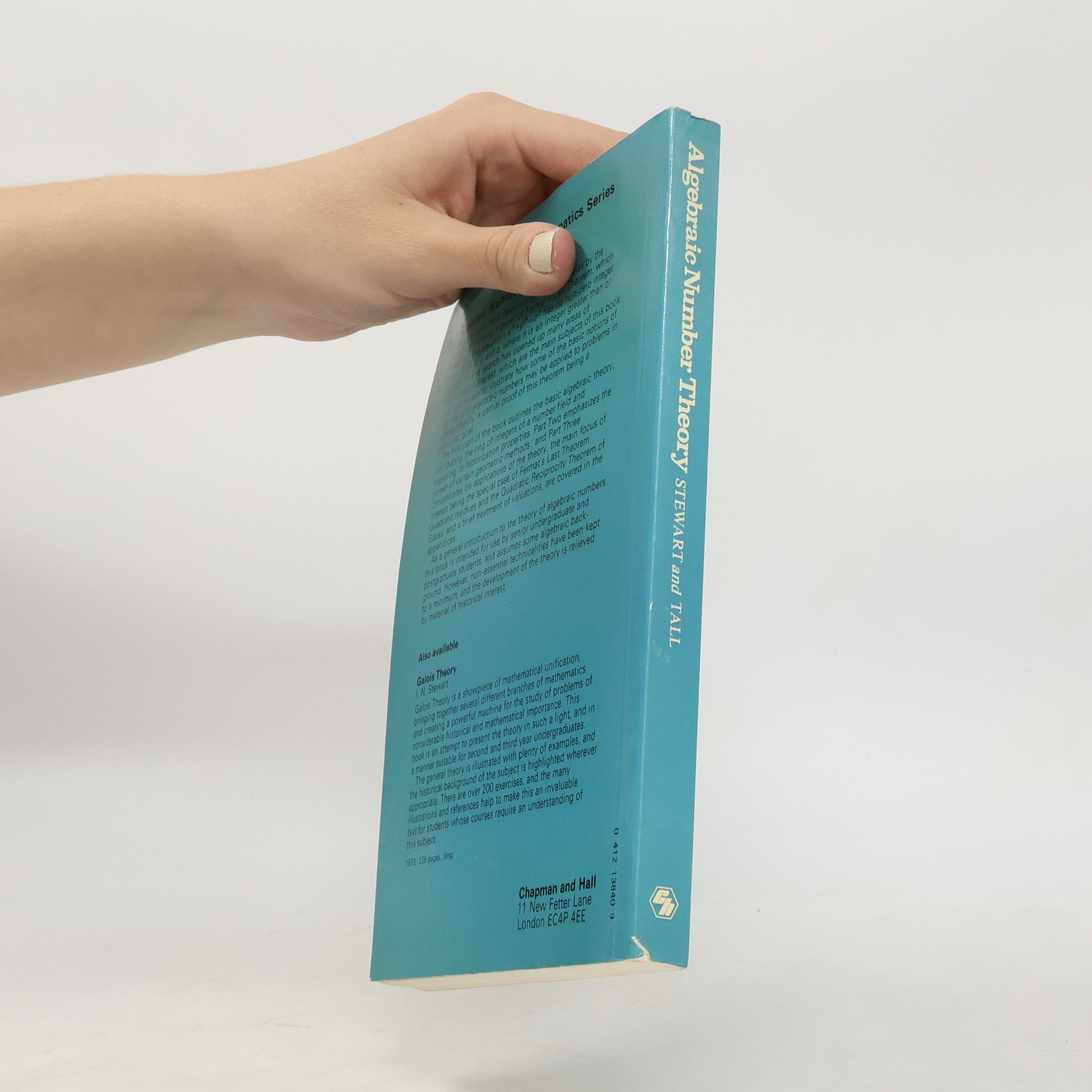 David Orme Tall Chapman and Hall Mathematics Series: Algebraic Number Theory