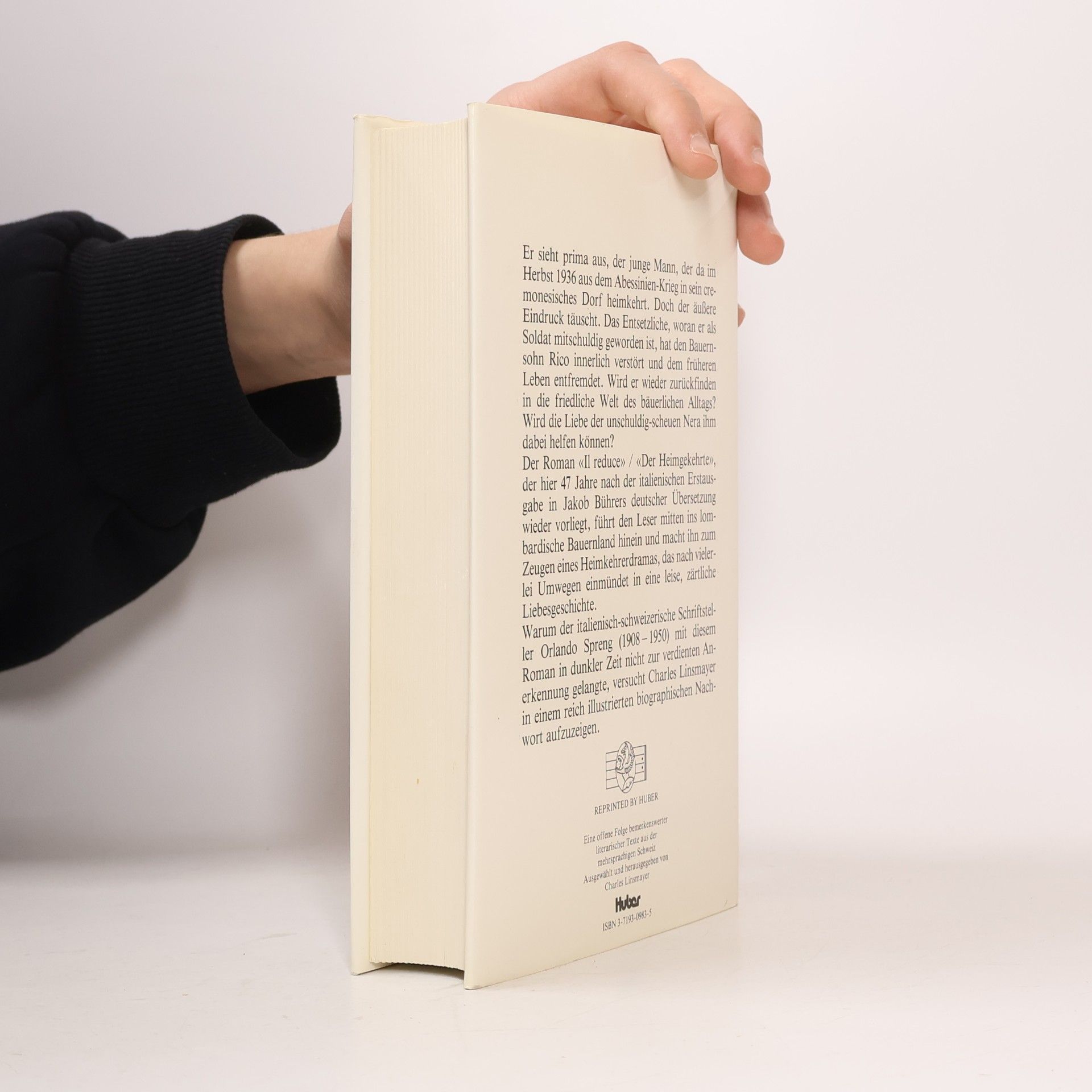 Orlando Spreng Il Reduce / Der Heimgekehrte - Reprinted by Huber