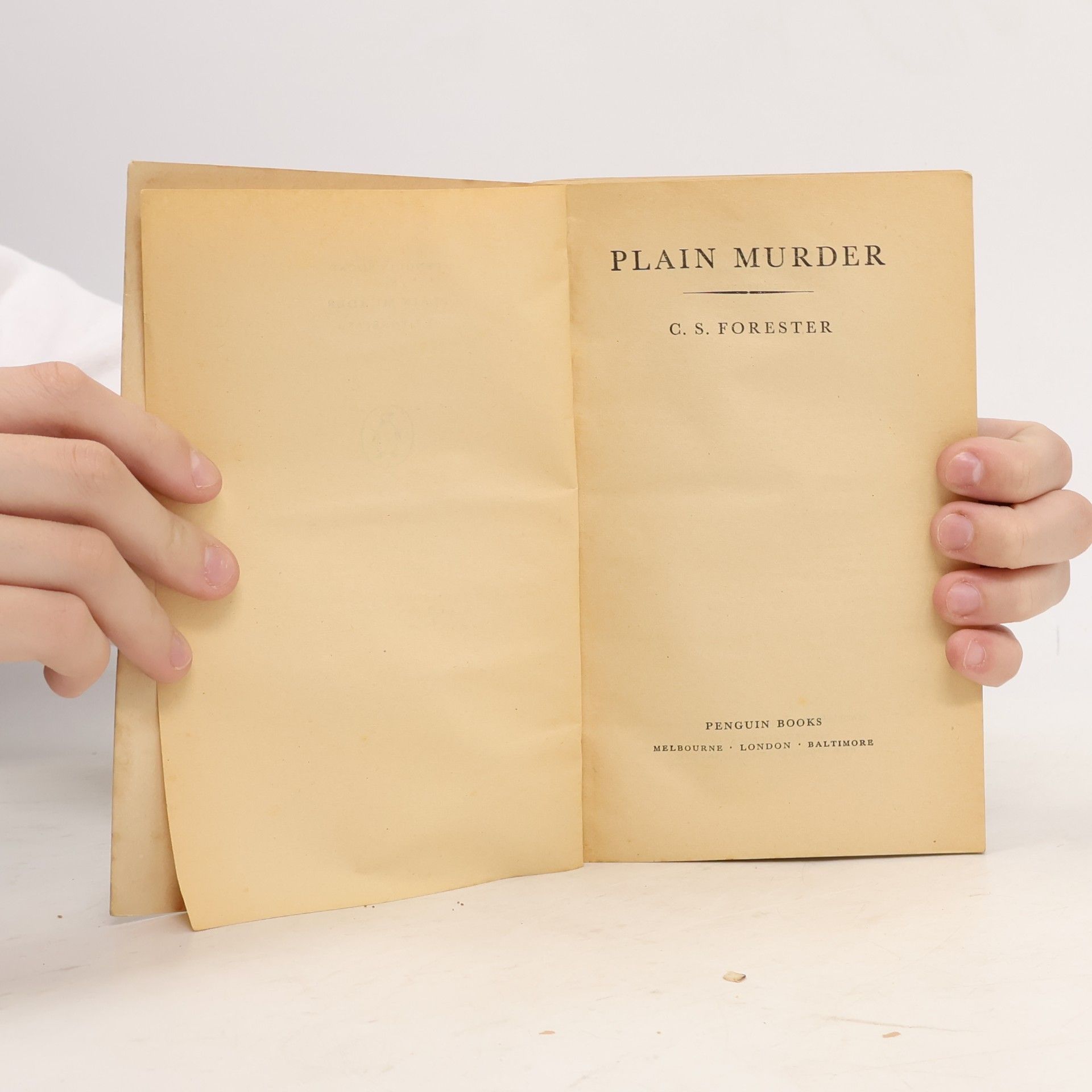 Cecil Scott Forester Plain Murder