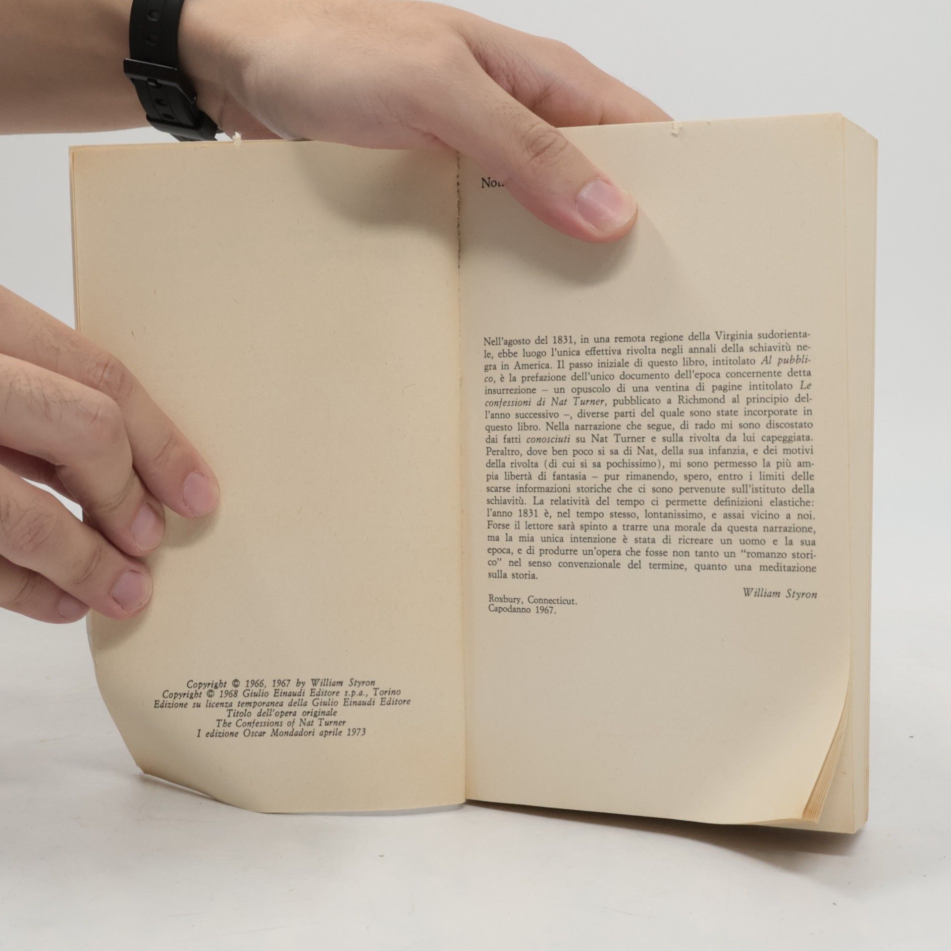 William Styron Le confessioni di Nat Turner