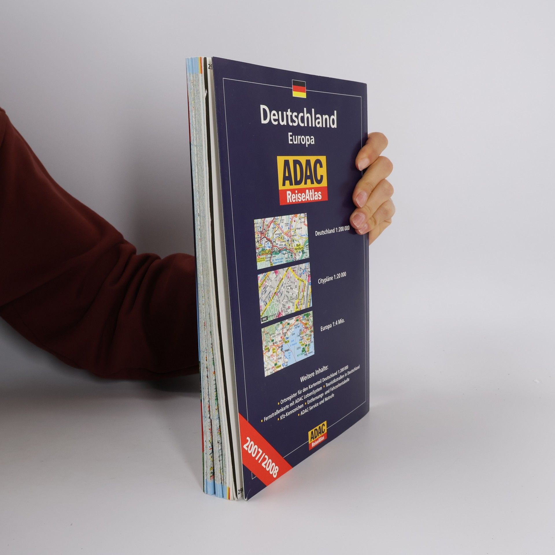 Kolektiv autorů ADAC ReiseAtlas. Deutschland, Europa 2007/2008
