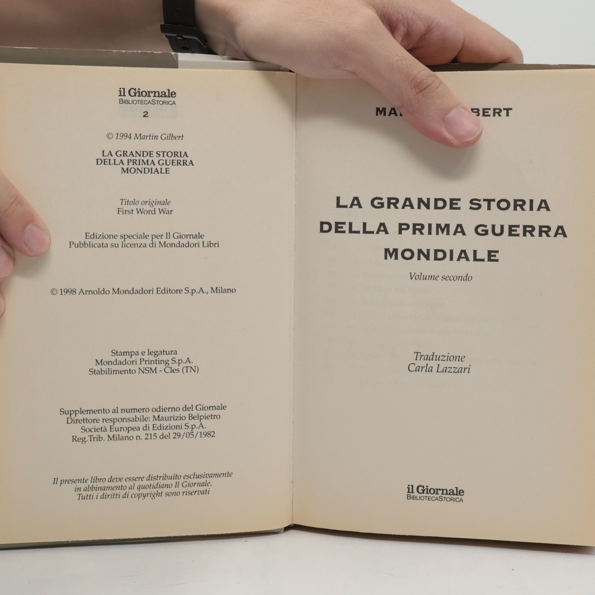 Martin Gilbert La grande storia della Prima guerra mondiale 2