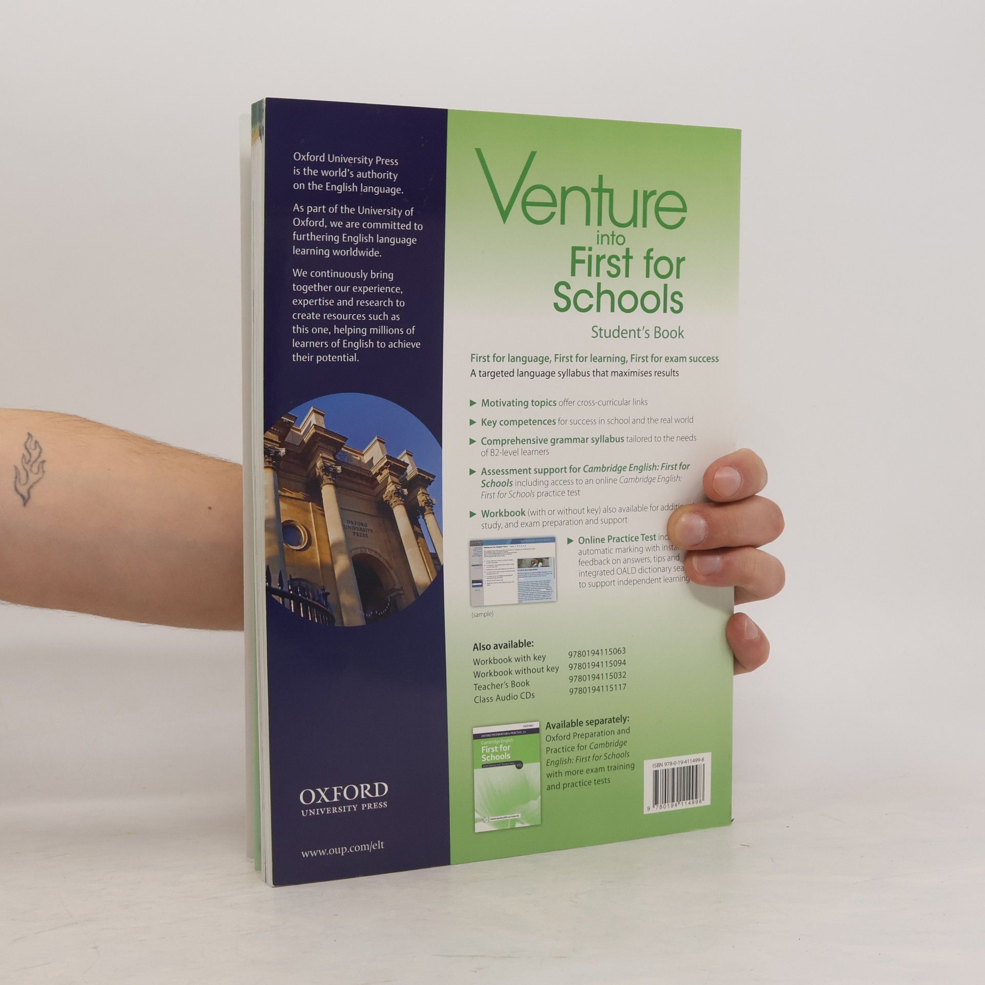 Kathy Gude Venture into First for Schools. Student's Book