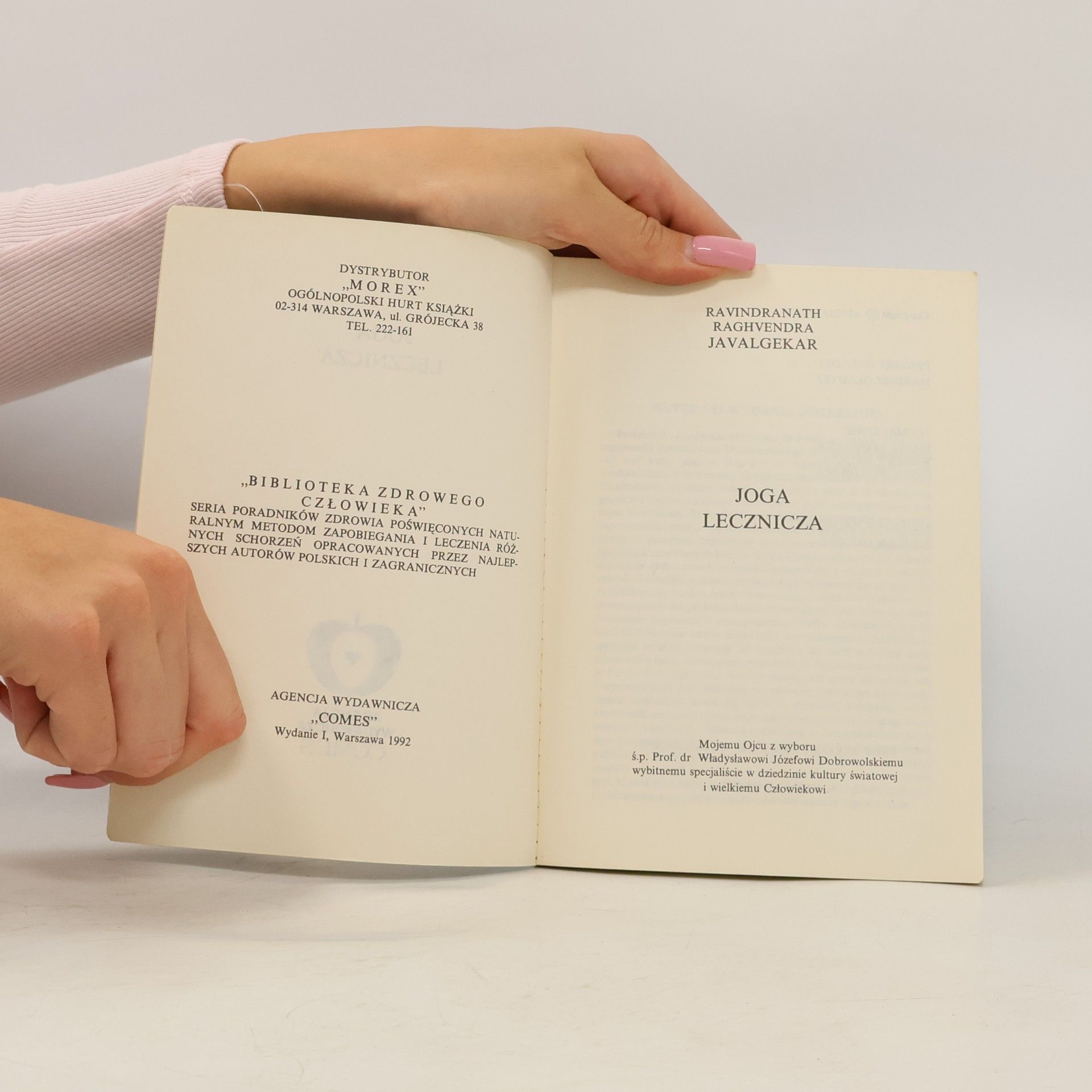 Ravindranath Raghvendra Javalgekar Biblioteka Zdrowego Człowieka - 1: Joga lecznicza