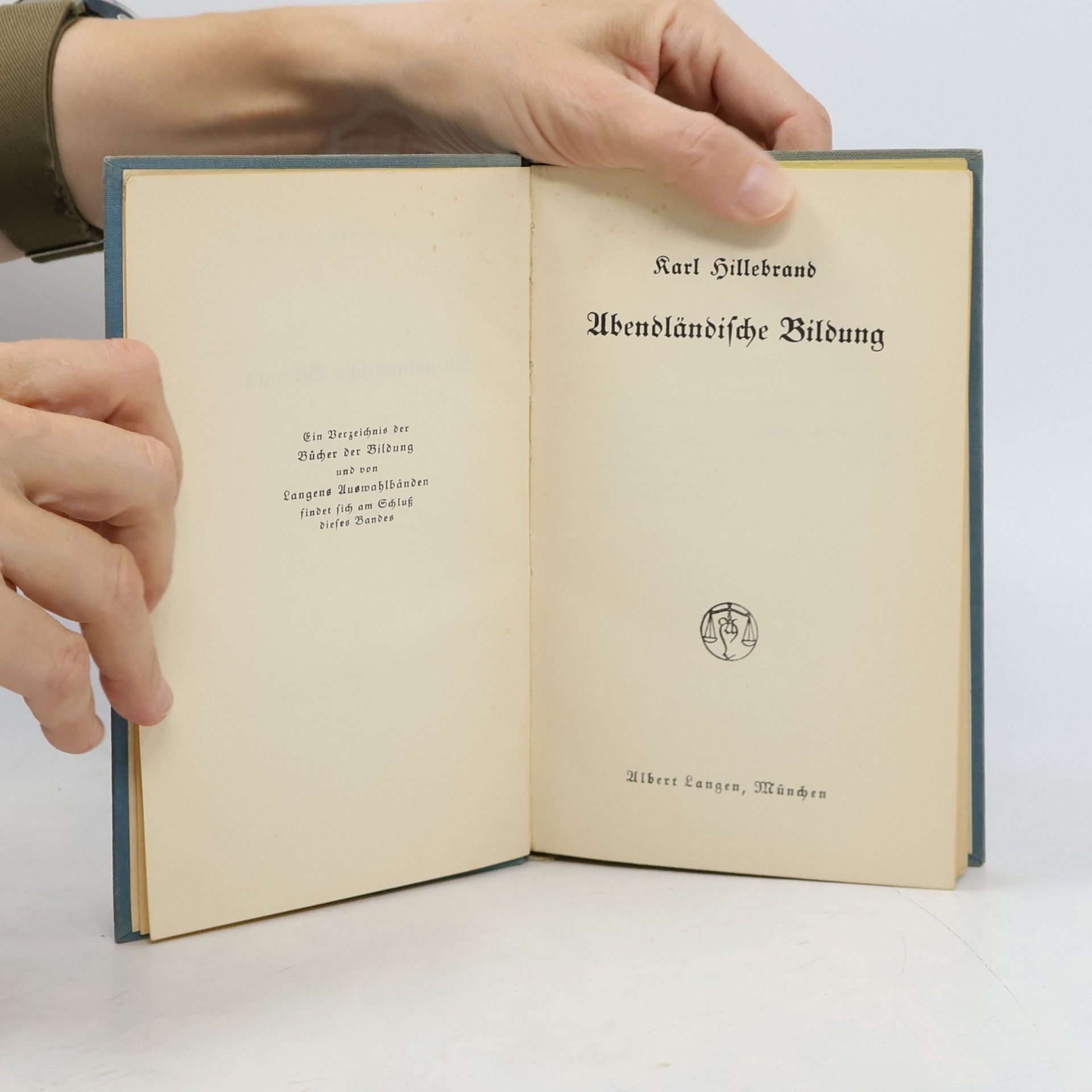 Karl Hillebrand Abendländische Bildung