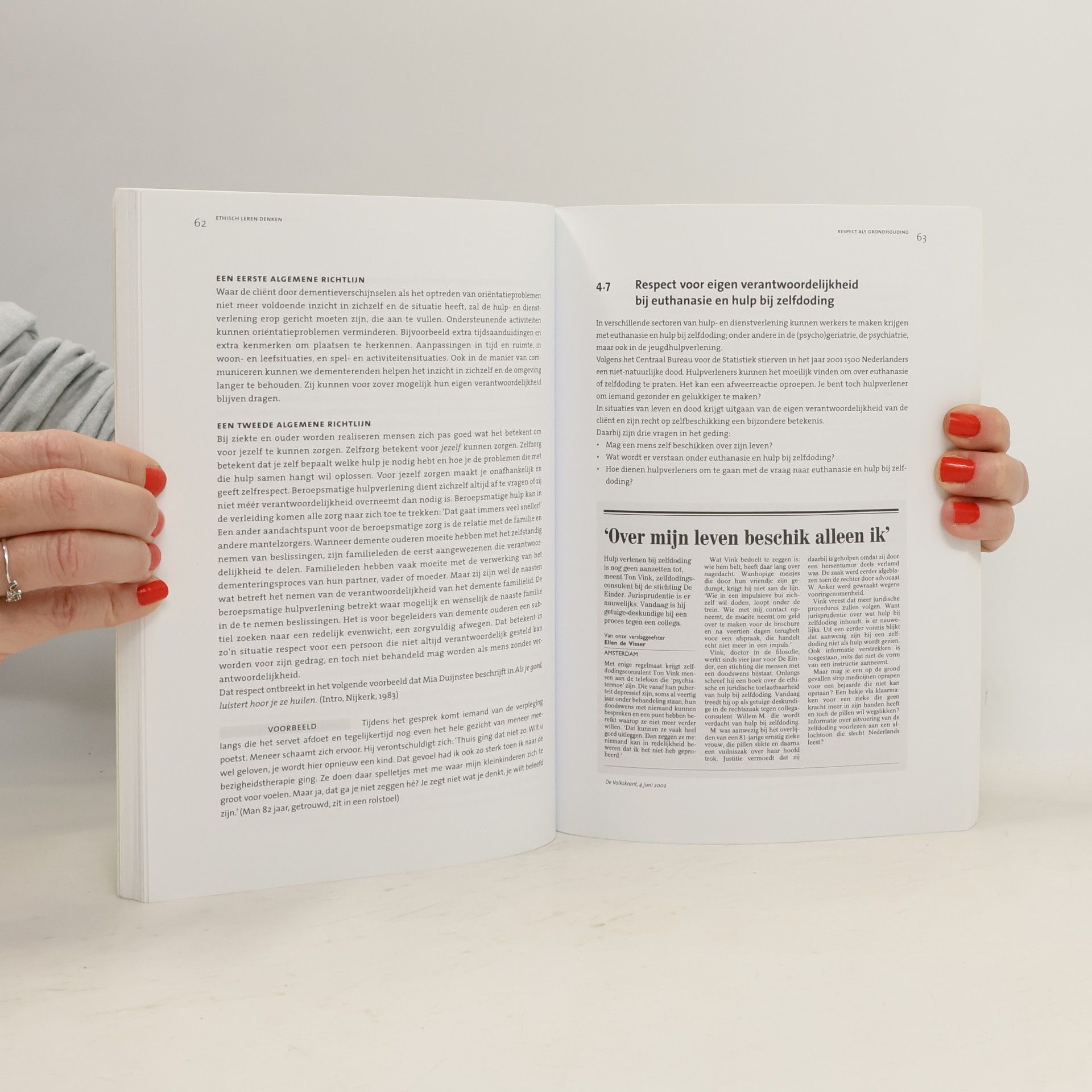 Ebskamp, J. Ethisch leren denken: beroepsethiek voor SPW, SCW en SD