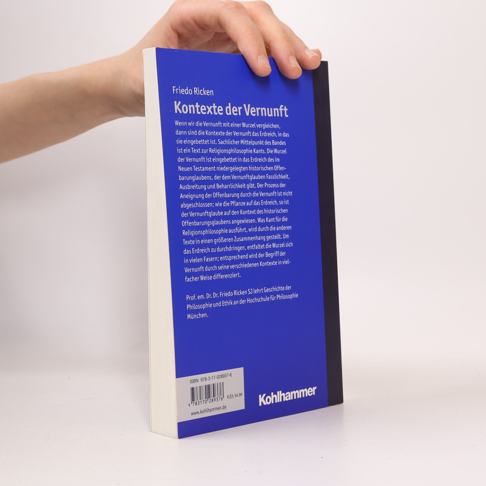 Friedo Ricken Kontexte der Vernunft