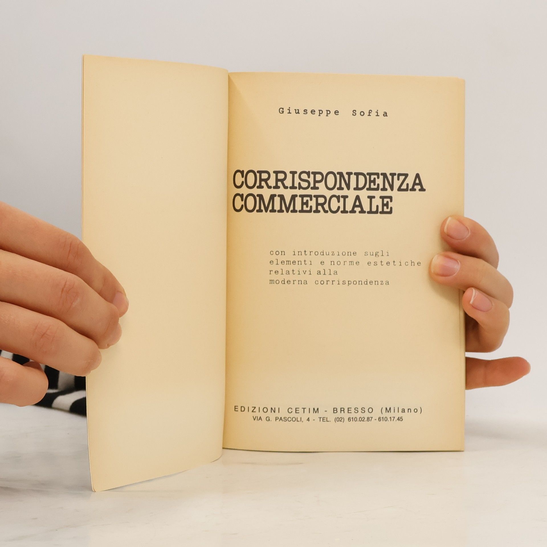 Giuseppe Sofia Corrispondenza commerciale
