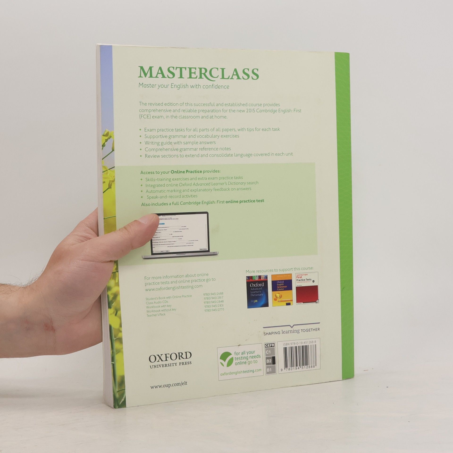 Simon Haines Cambridge English first masterclass : student's book with online practice
