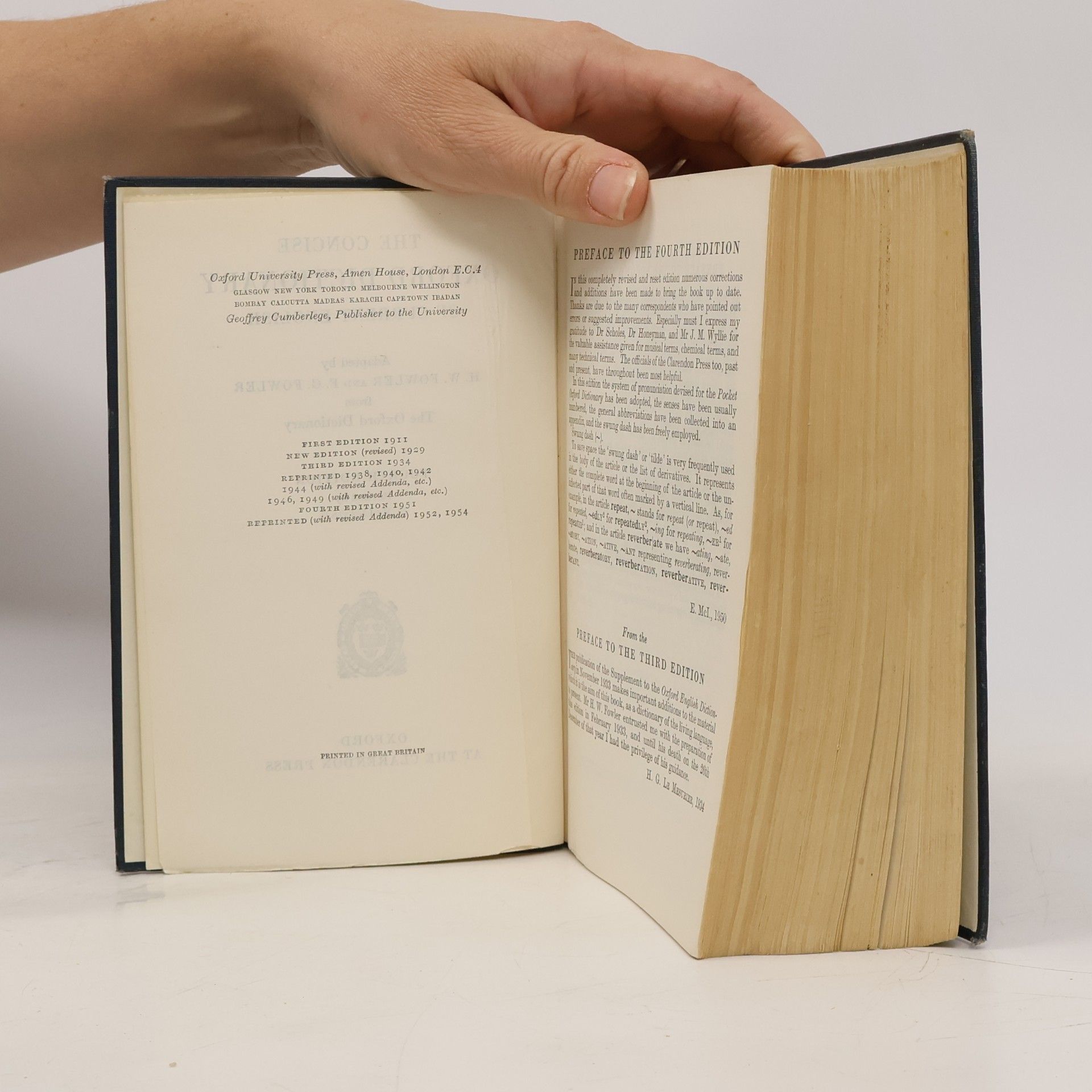 H. G. Le Mesurier The Concise Oxford Dictionary