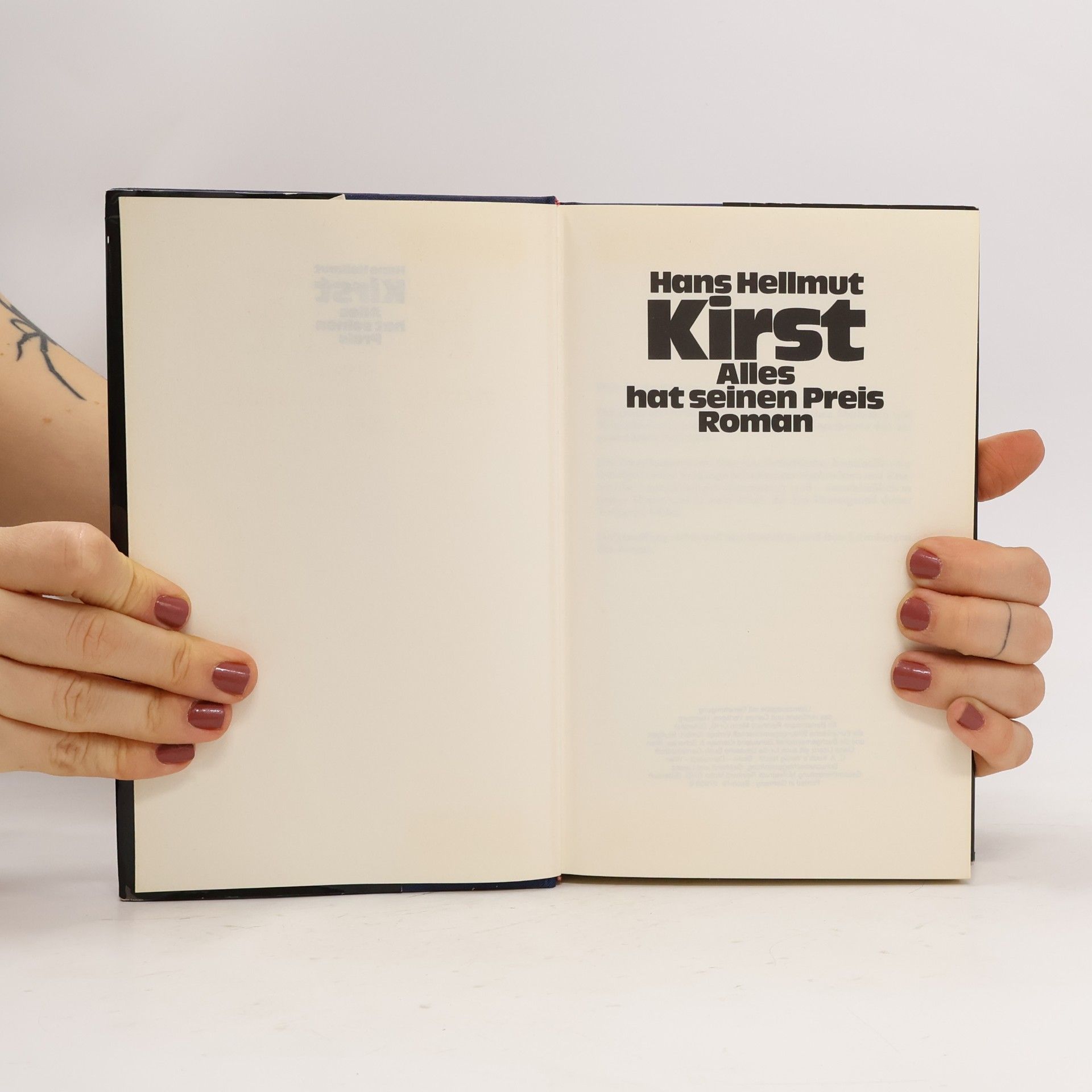 Hans Hellmut Kirst Alles hat seinen Preis
