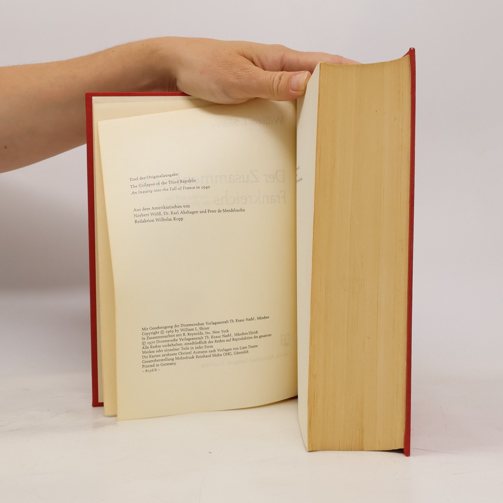 William L. Shirer Der Zusammenbruch Frankreichs