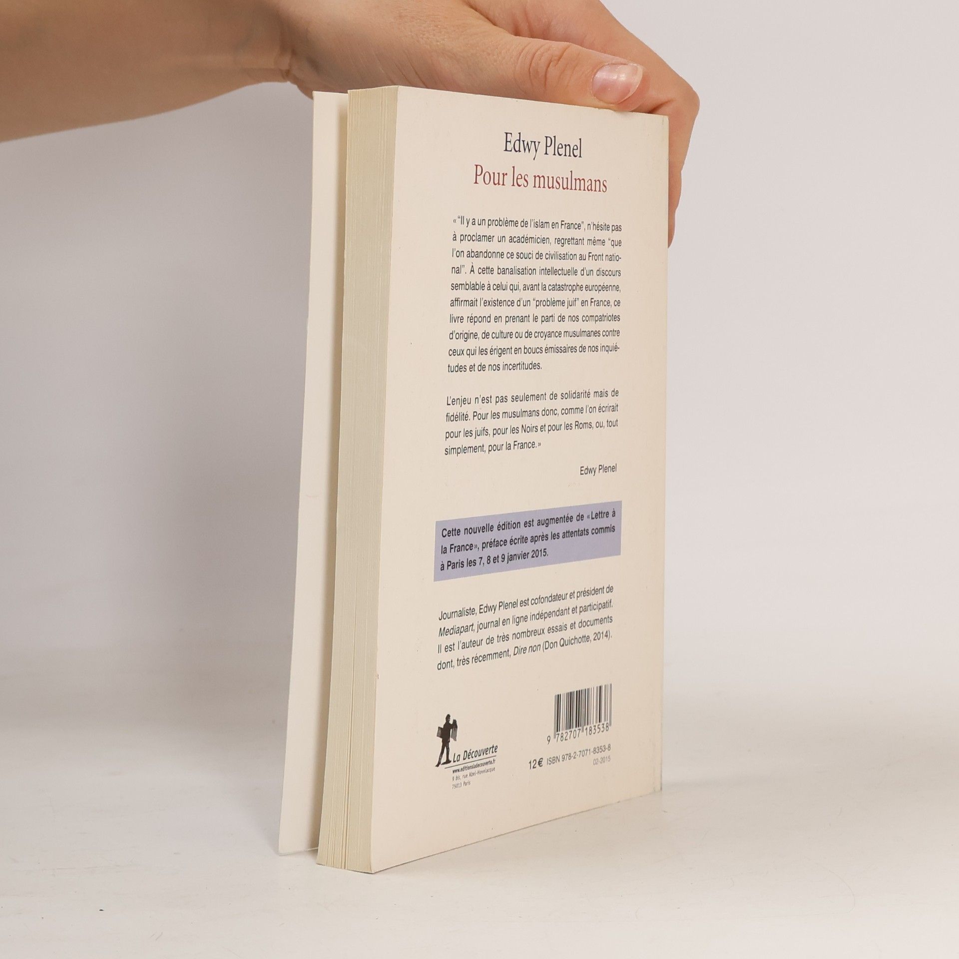 Edwy Plenel Pour les musulmans (French Edition)