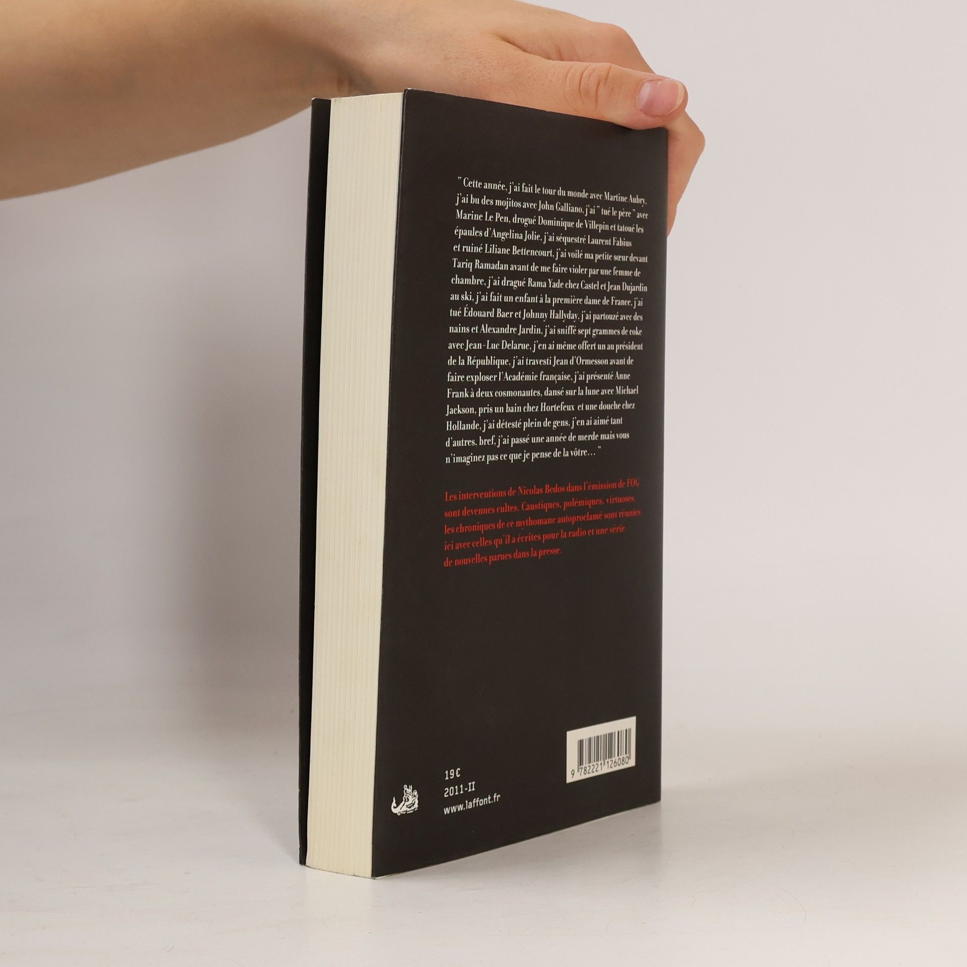 Nicolas Bedos Journal d'un mythomane