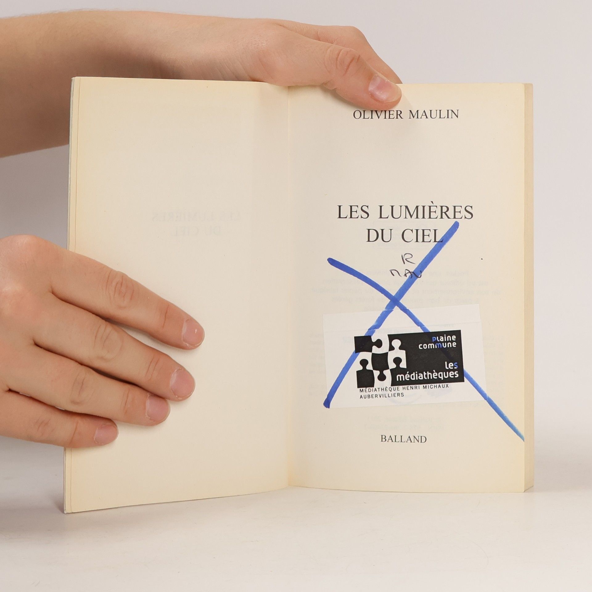 Olivier Maulin Les lumières du ciel