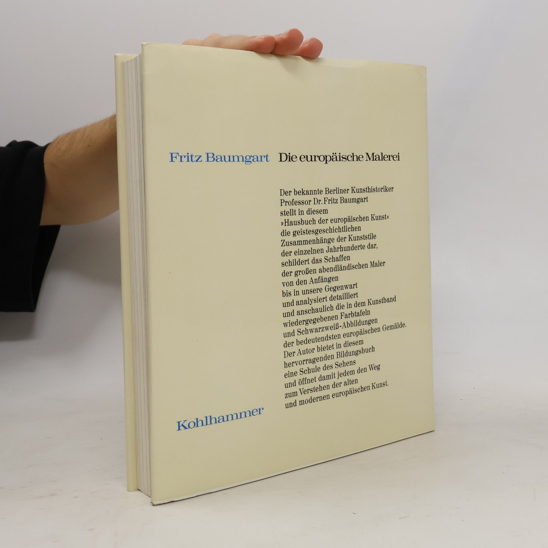 Fritz Baumgart Die europäische Malerei