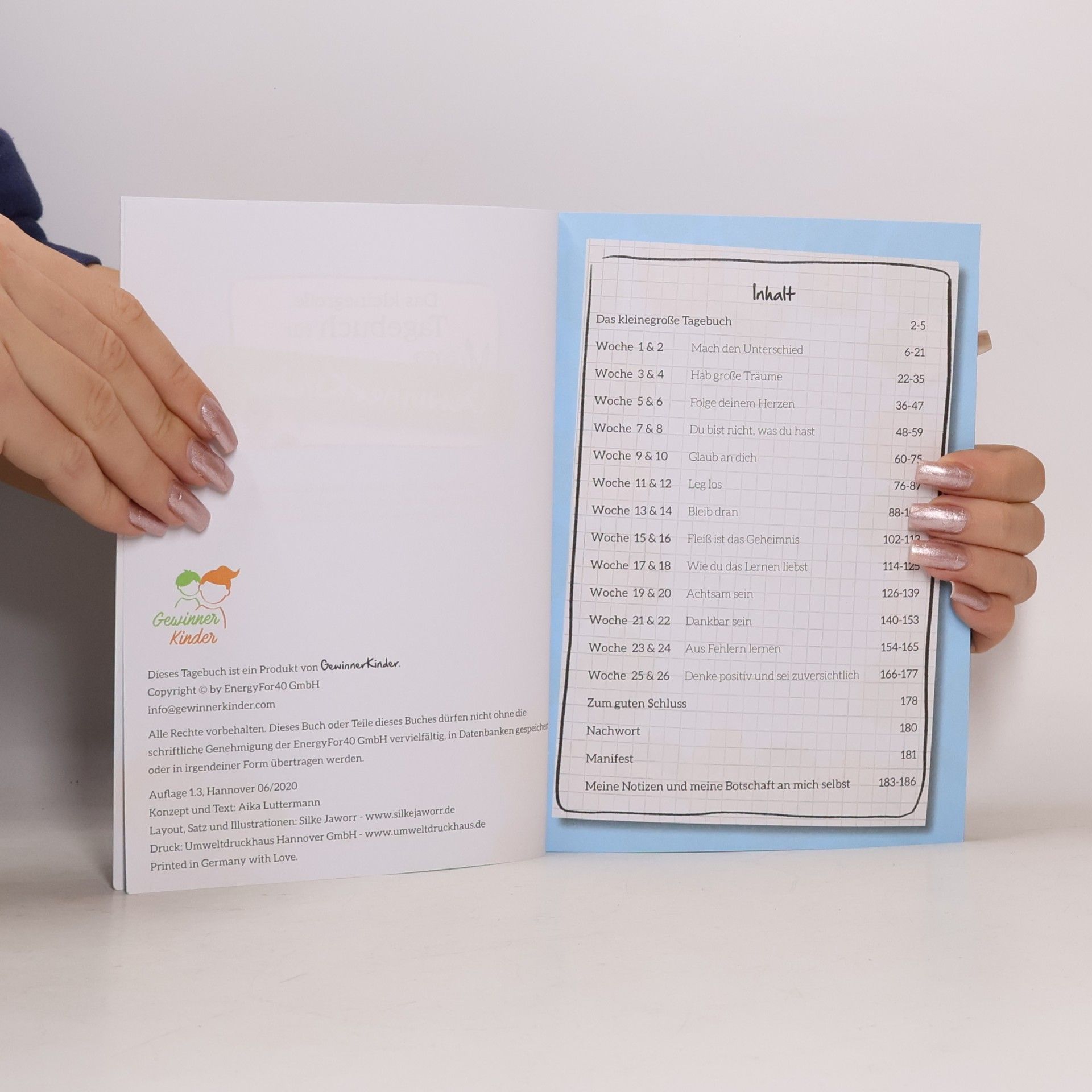 Aika Luttermann Das kleinegroße Tagebuch für Gewinner Kinder