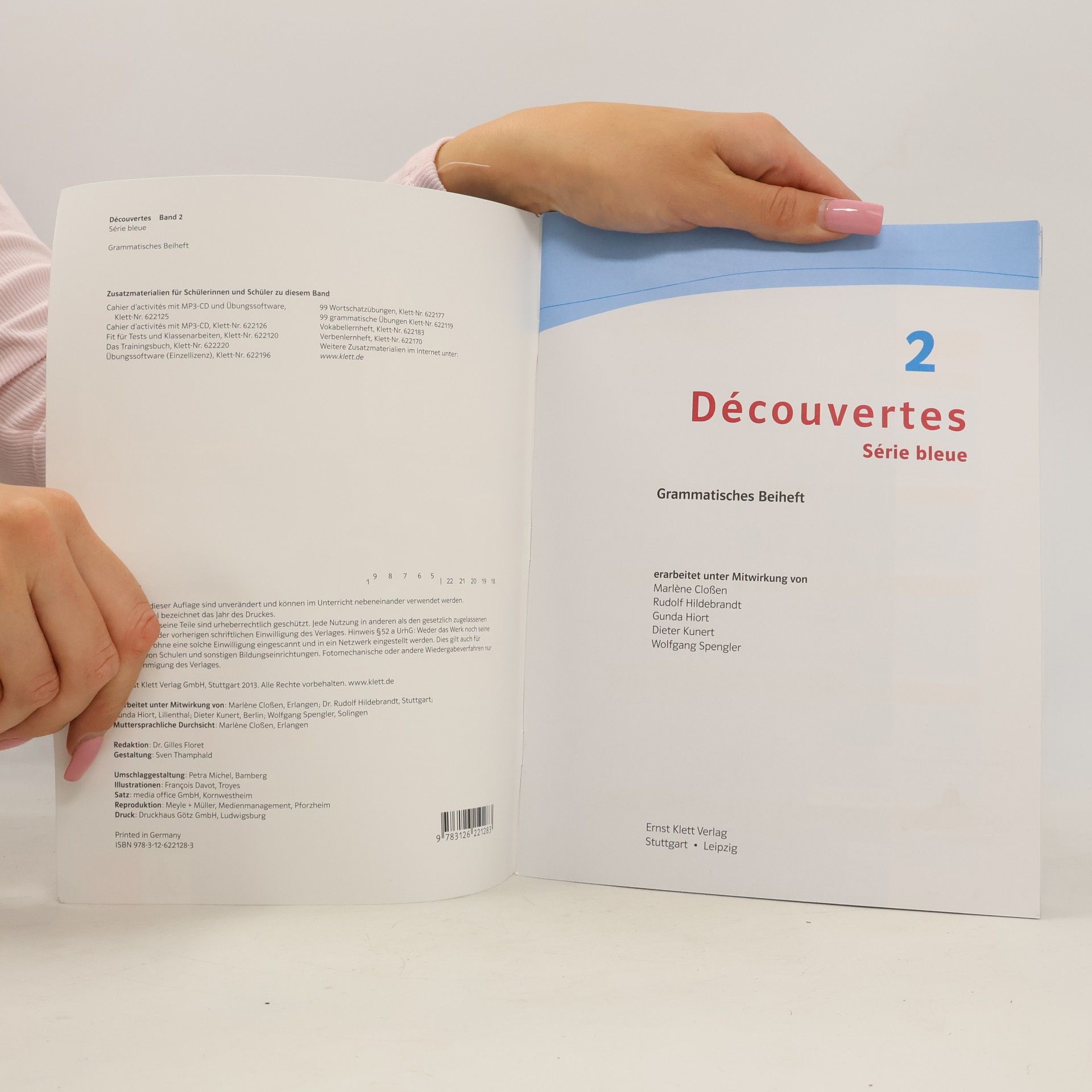 Autorenkollektiv Découvertes 2, Série bleue, Grammatisches Beiheft