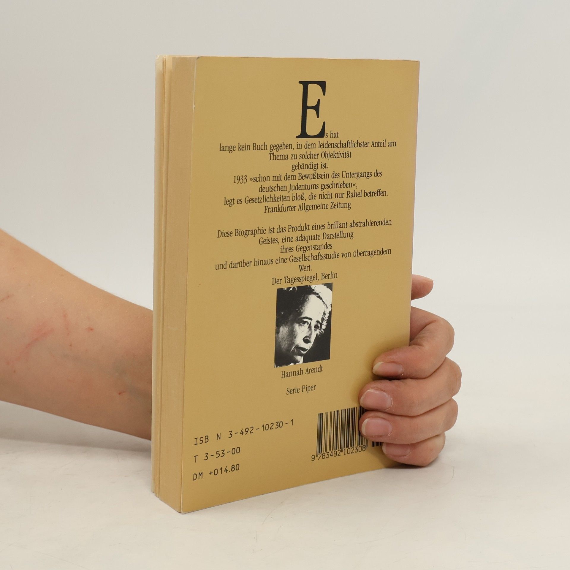 Hannah Arendt Rahel Varnhagen