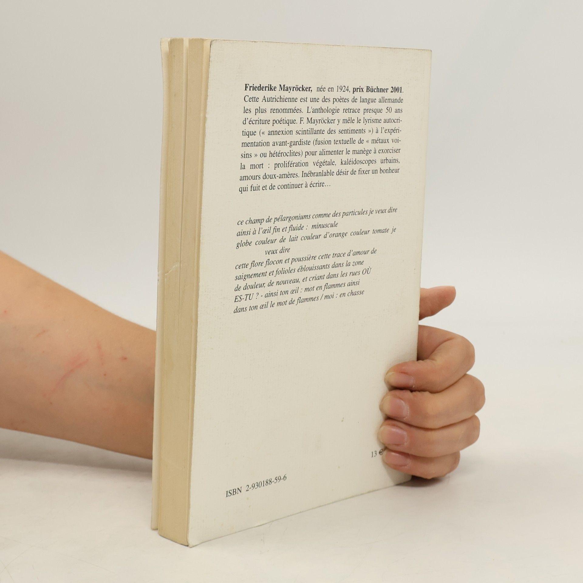 Friederike Mayröcker Transfert: Métaux voisins