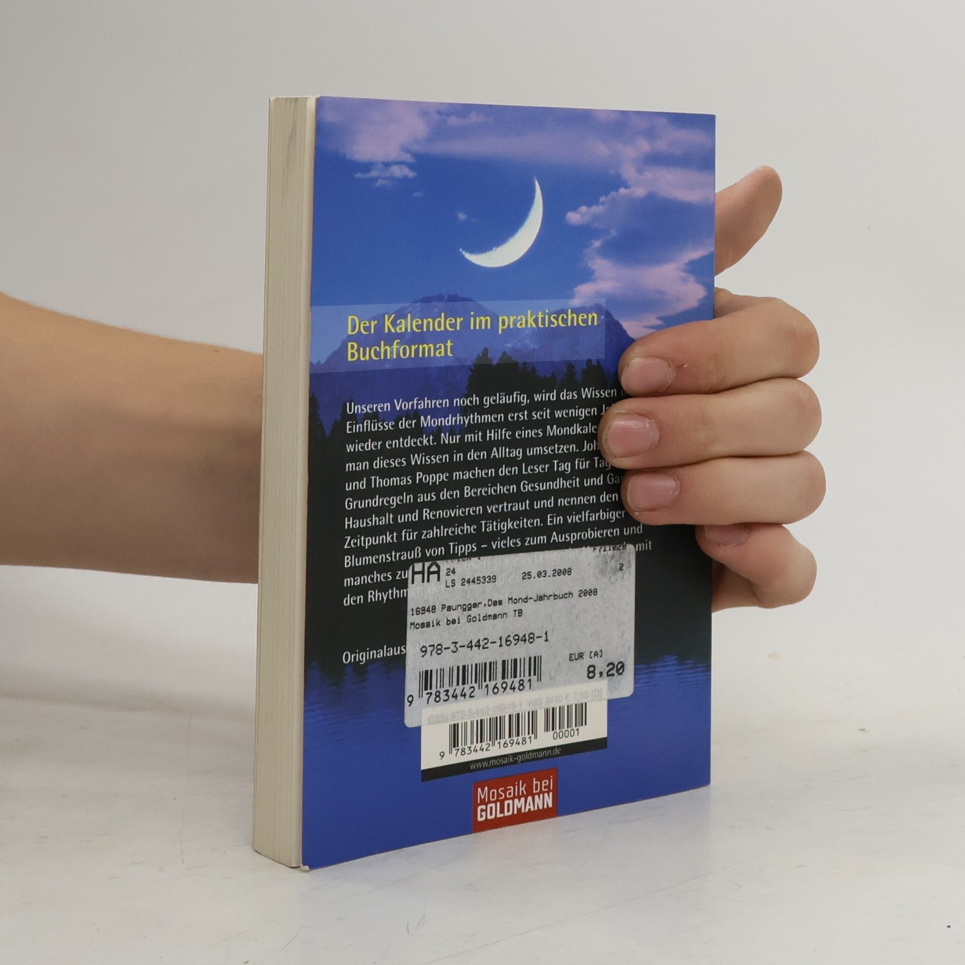 Johanna Paungger Poppe Das Mond-Jahrbuch 2008