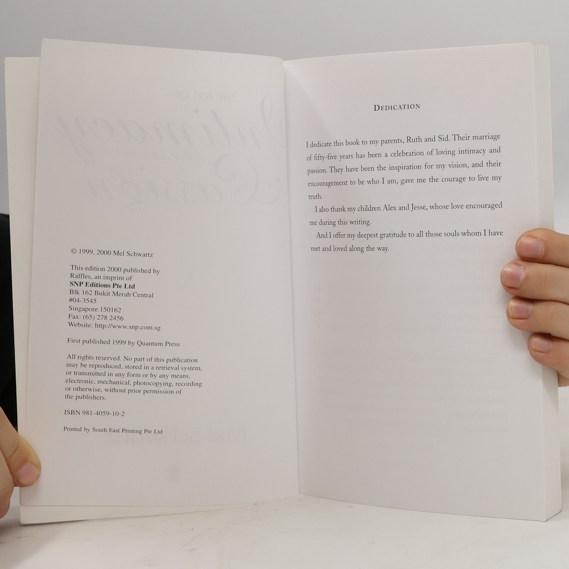 Mel Schwartz The Art of Intimacy: The Pleasure of Passion