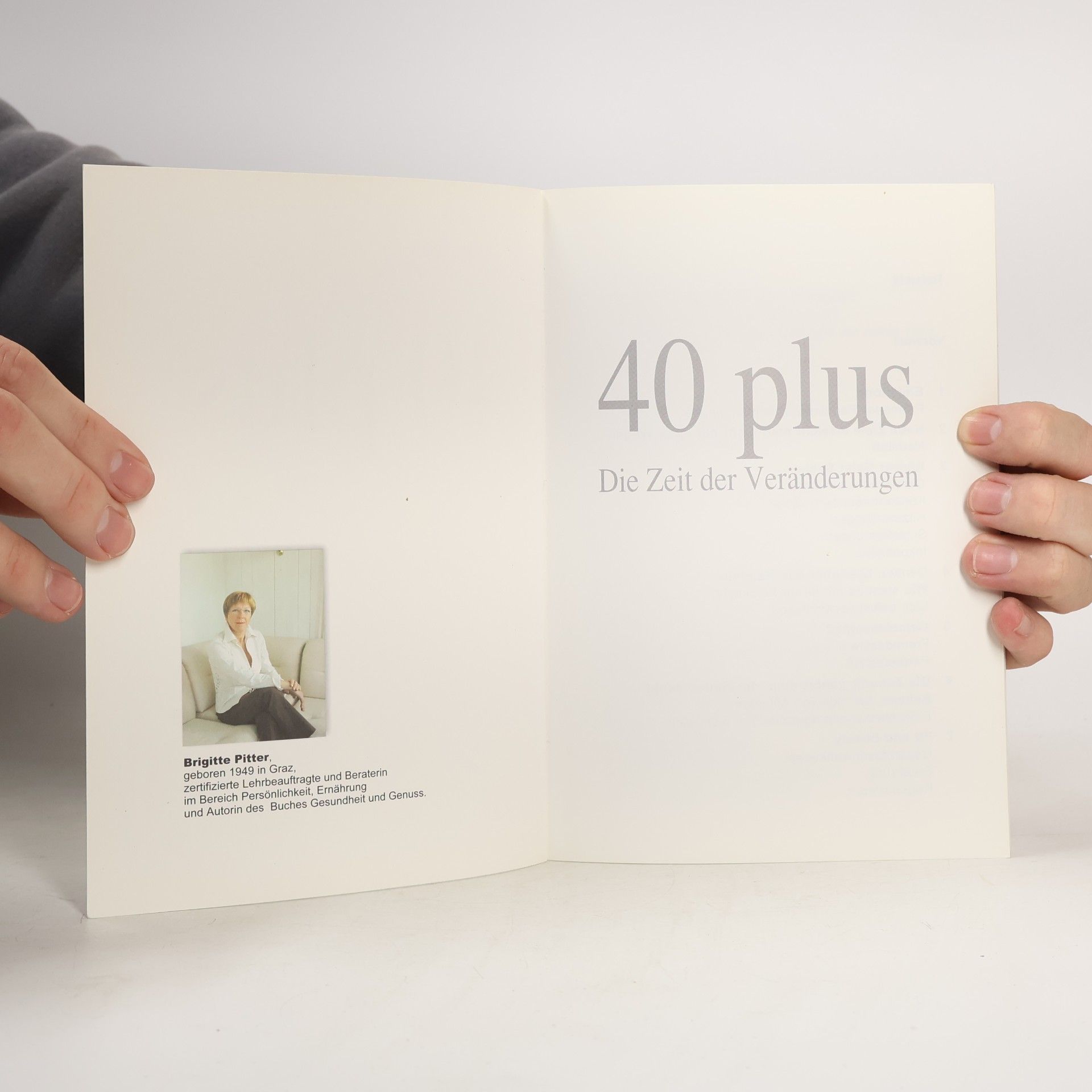 Brigitte Pitter 40 plus Die Zeit der Veränderungen