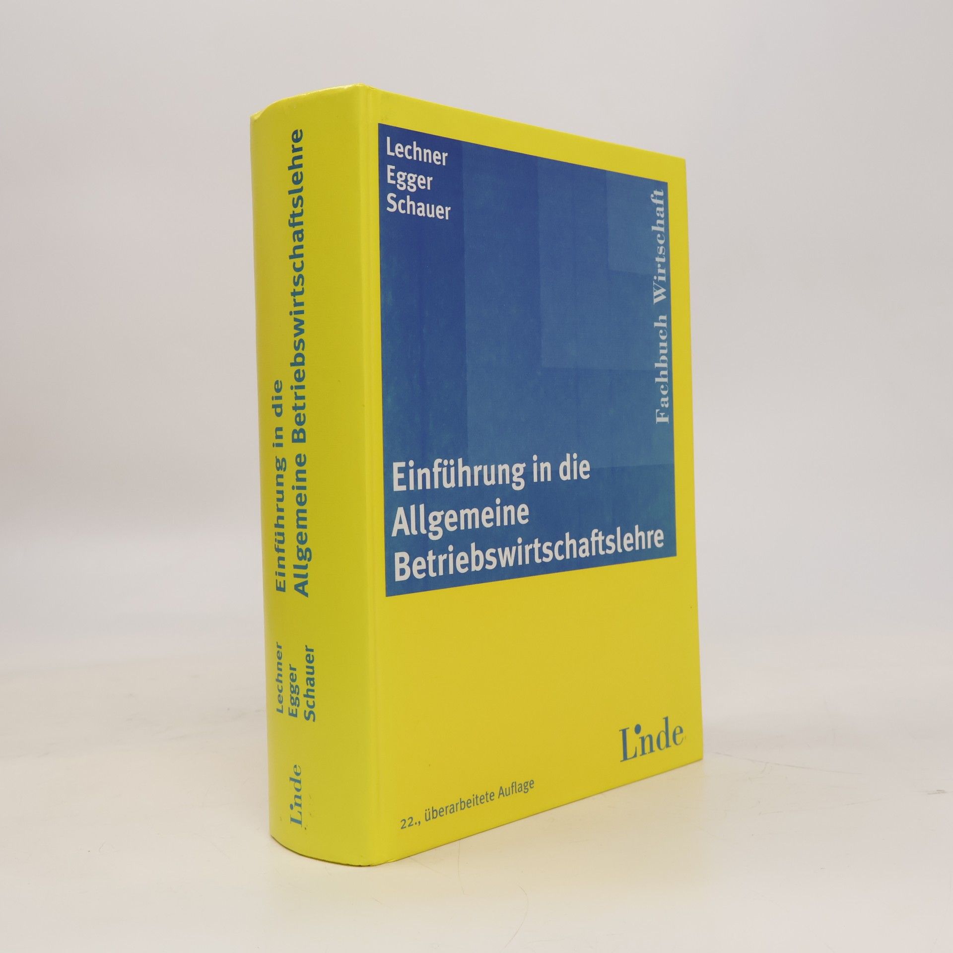 Einführung in die allgemeine Betriebswirtschaftslehre