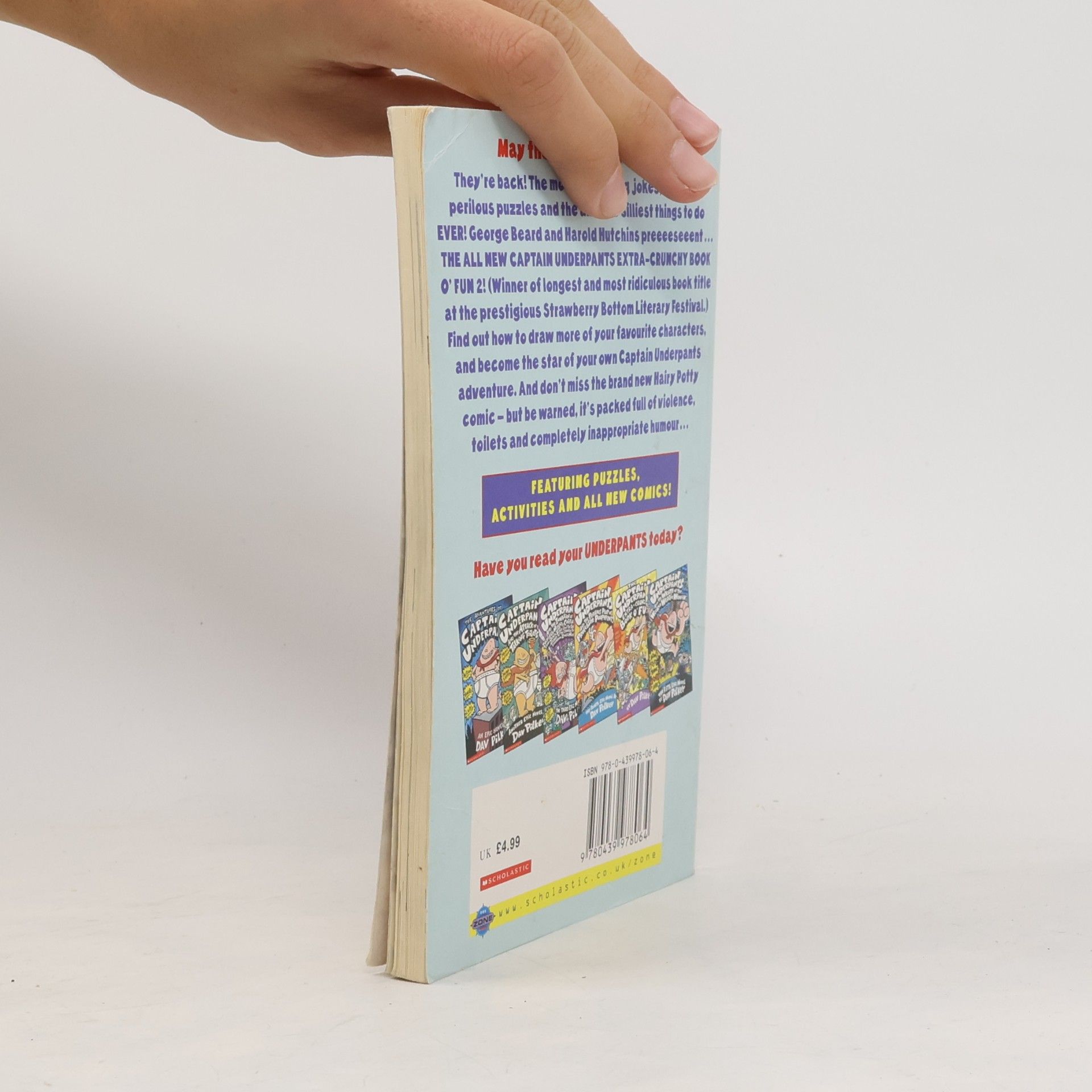 Dav Pilkey Captain Underpants Extra-Crunchy Book O'Fun 2