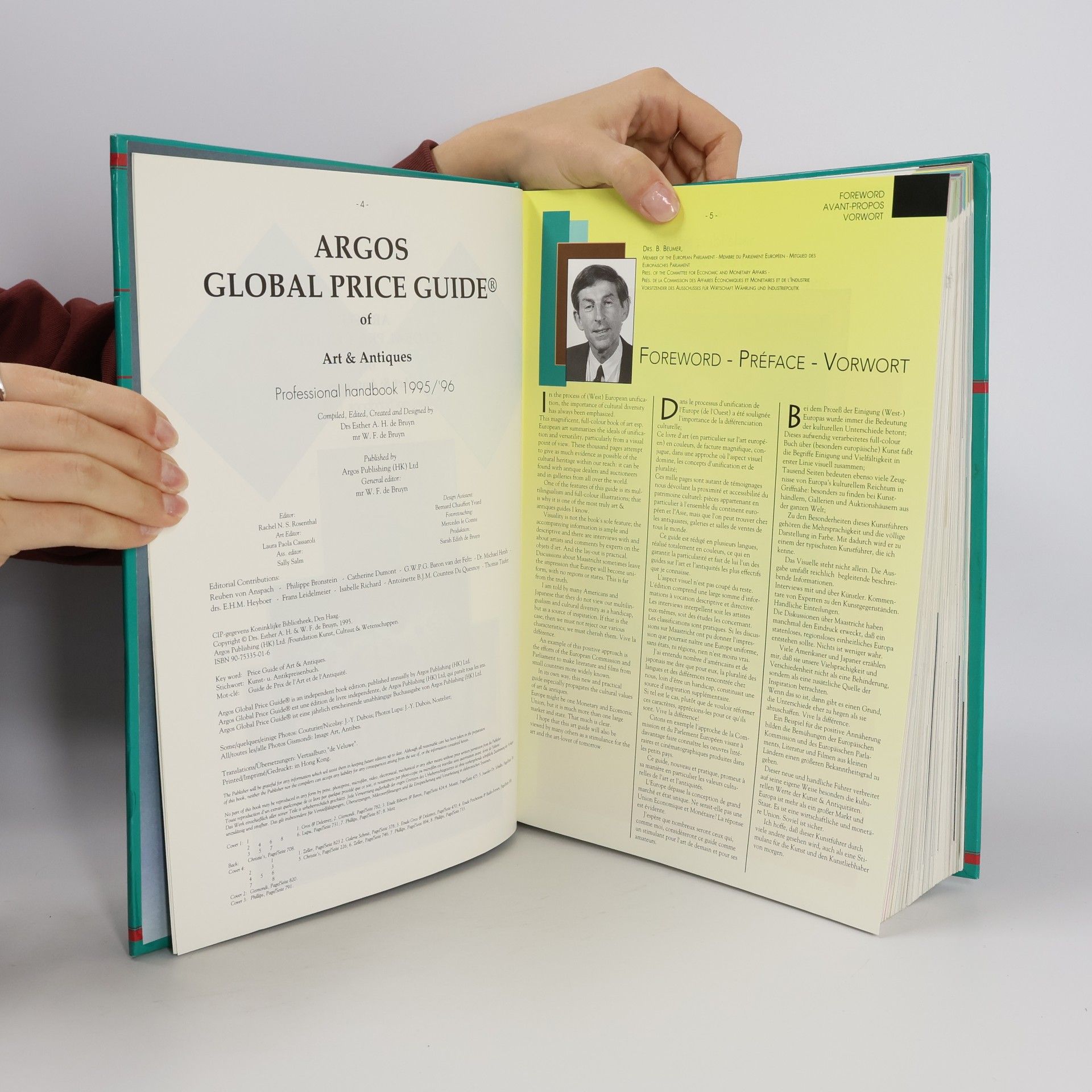 Esther A. H. W. F. de Bruyn Argos Global Price Guide 1995/96
