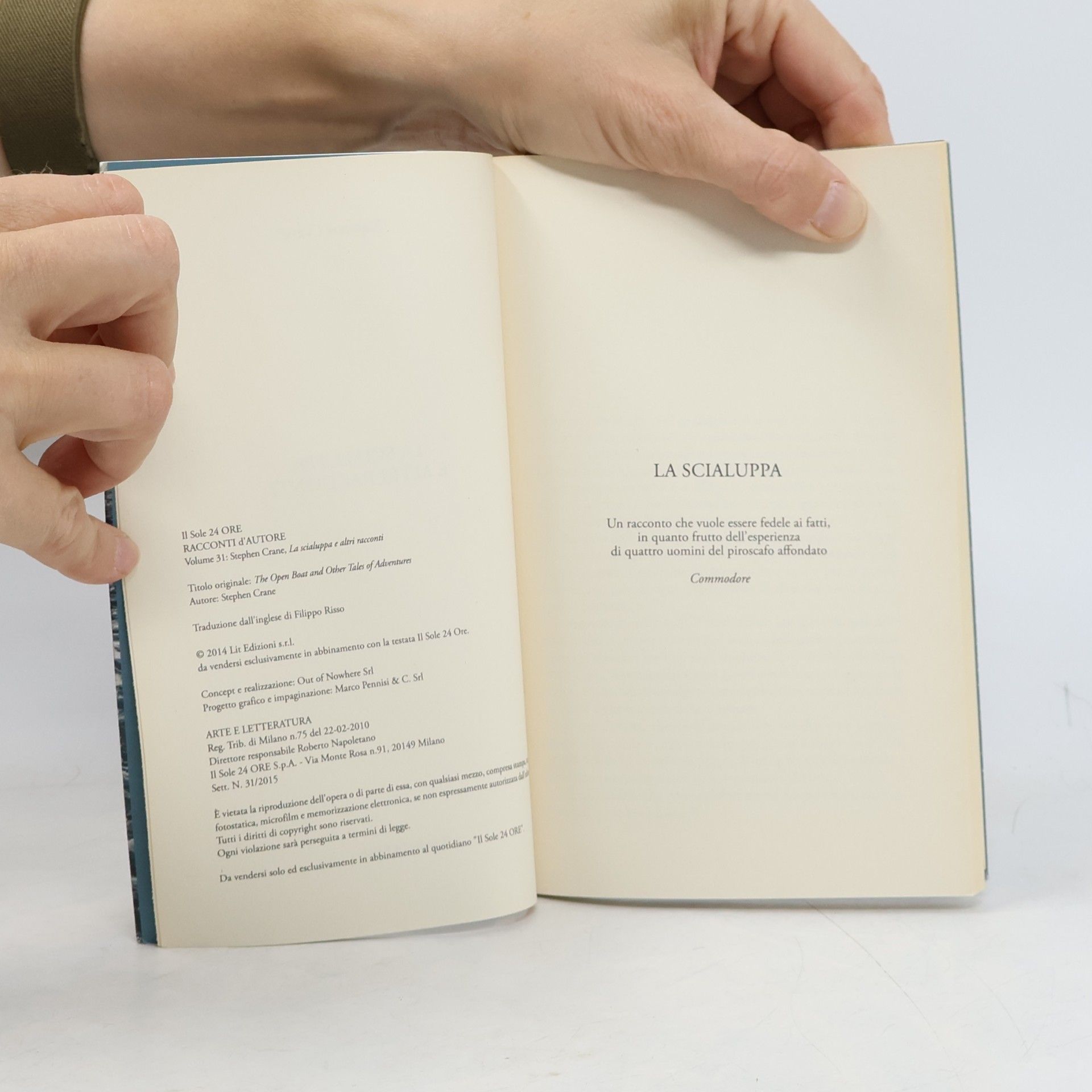 Stephen Crane La scialuppa e altri racconti