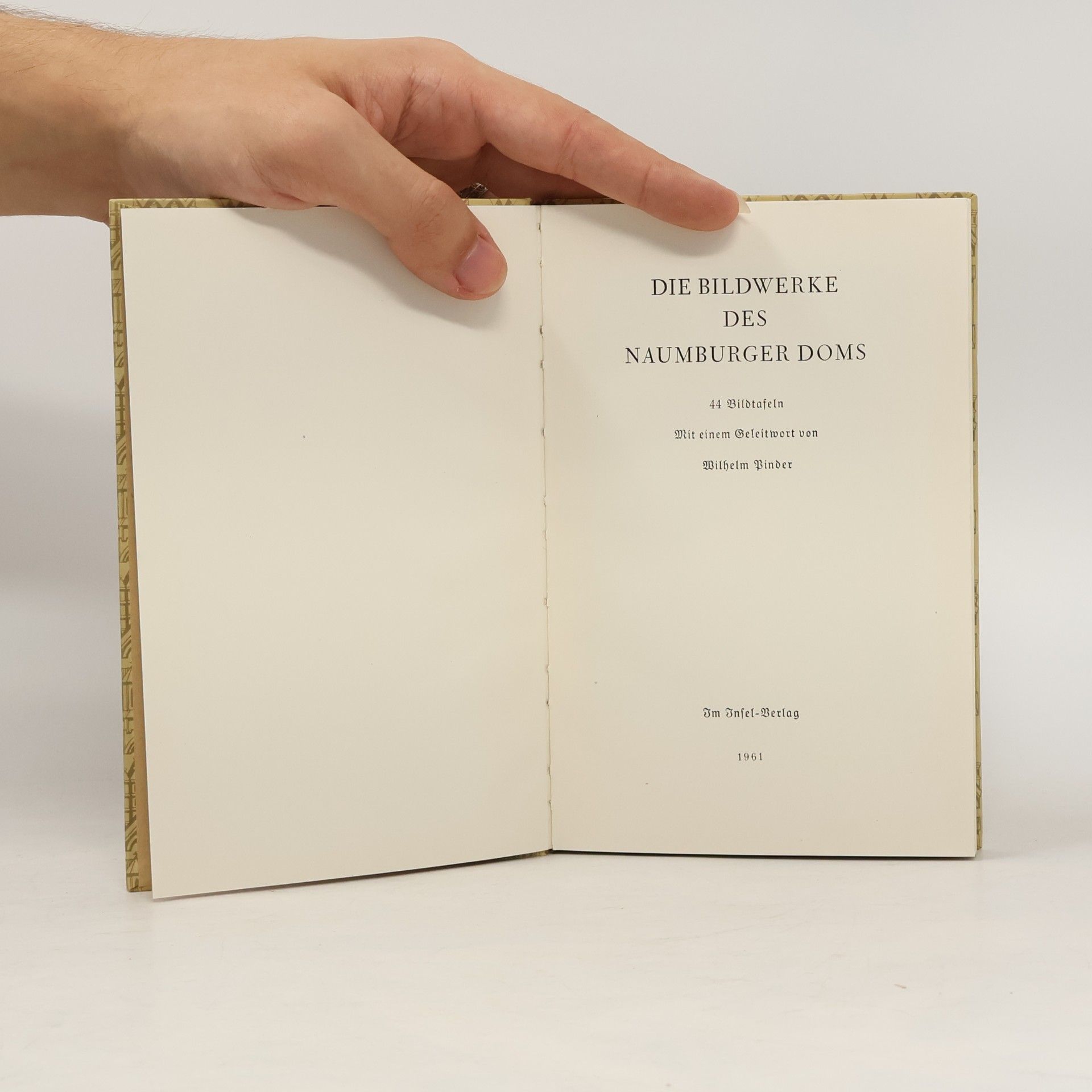 Wilhelm Pinder Die Bildwerke des Naumburger Doms