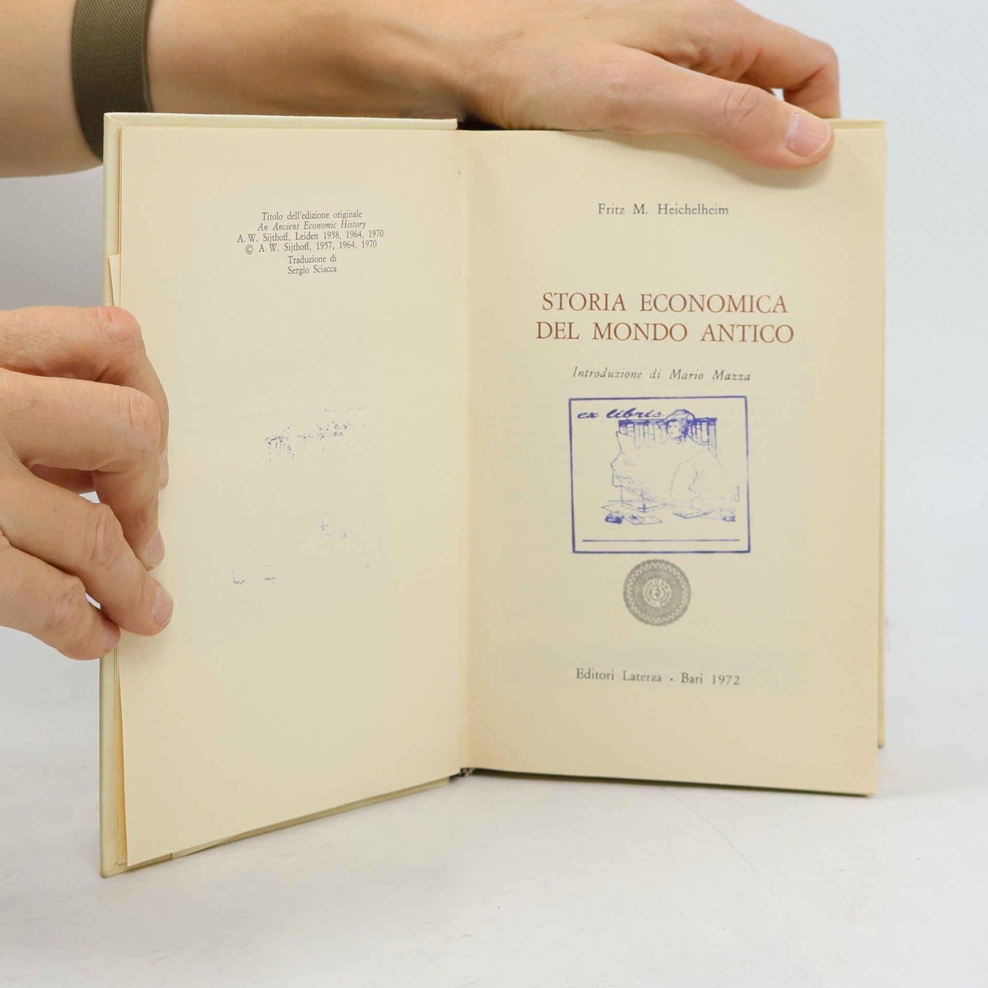 Fritz M. Heichelheim Storia Economica del mondo antico