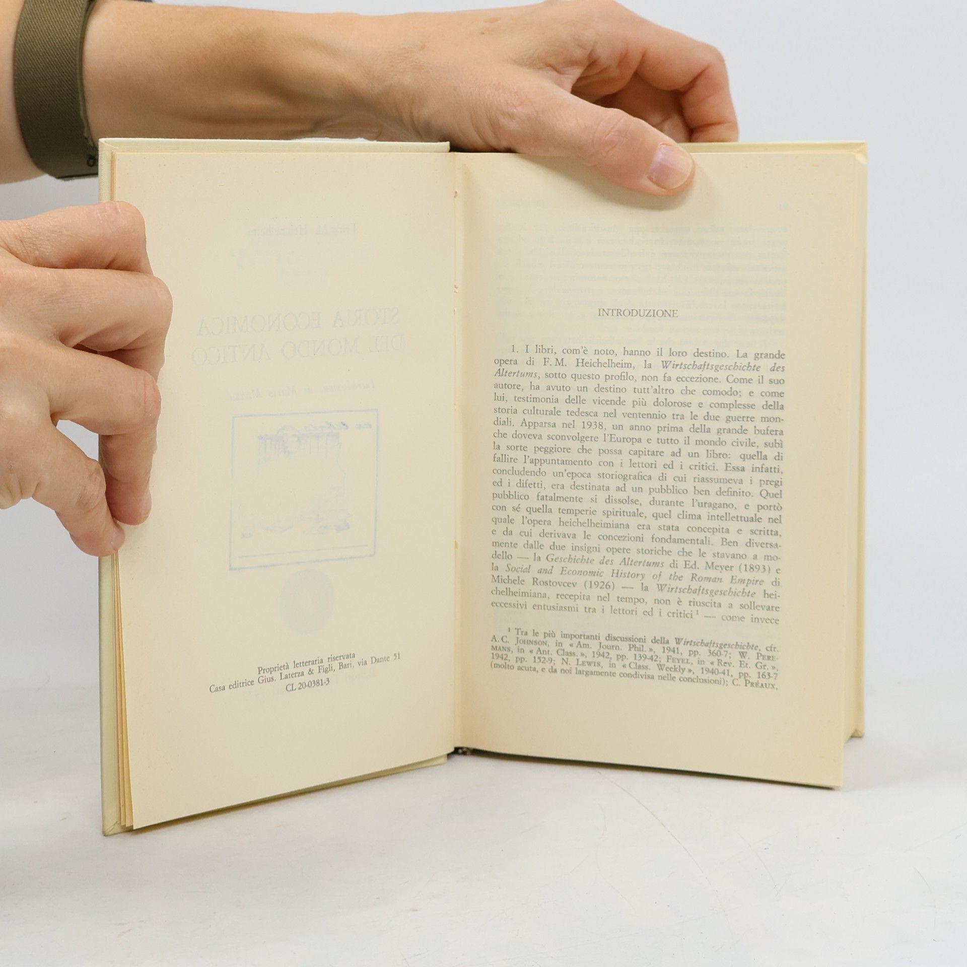 Fritz M. Heichelheim Storia Economica del mondo antico