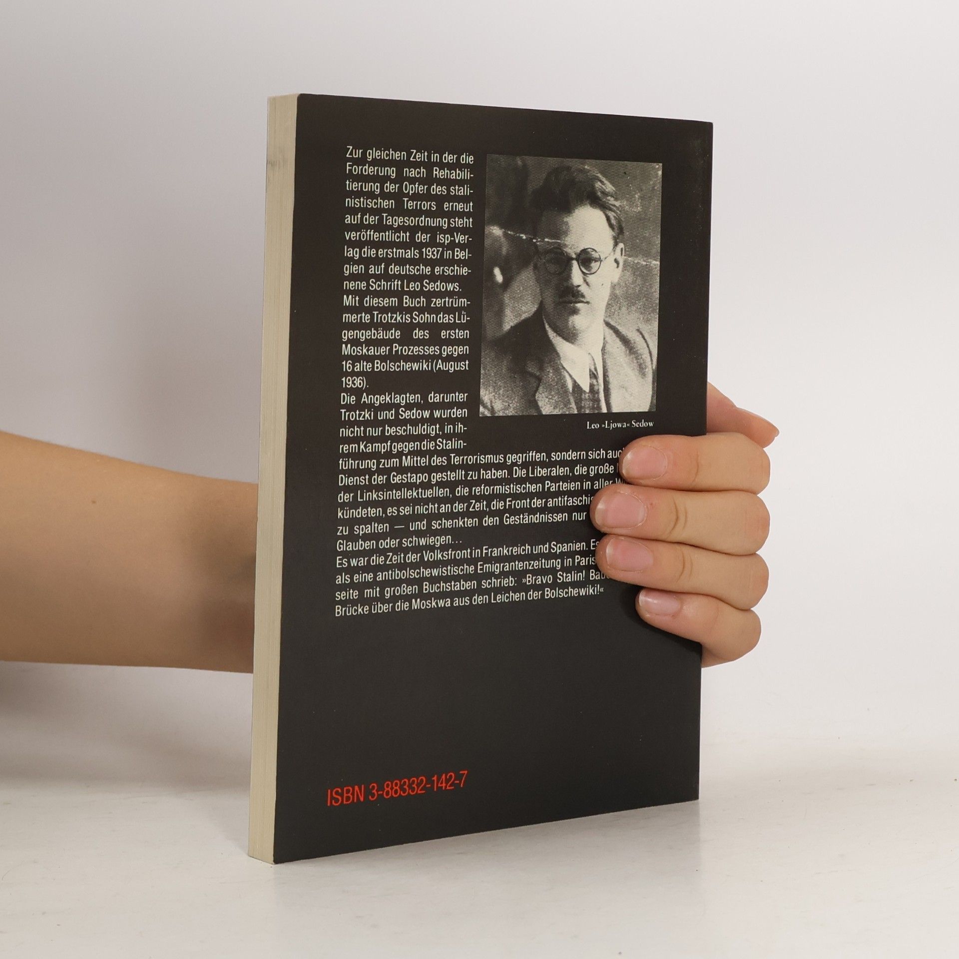 Lev Lʹvovic Sedov Rotbuch über den Moskauer Prozess 1936