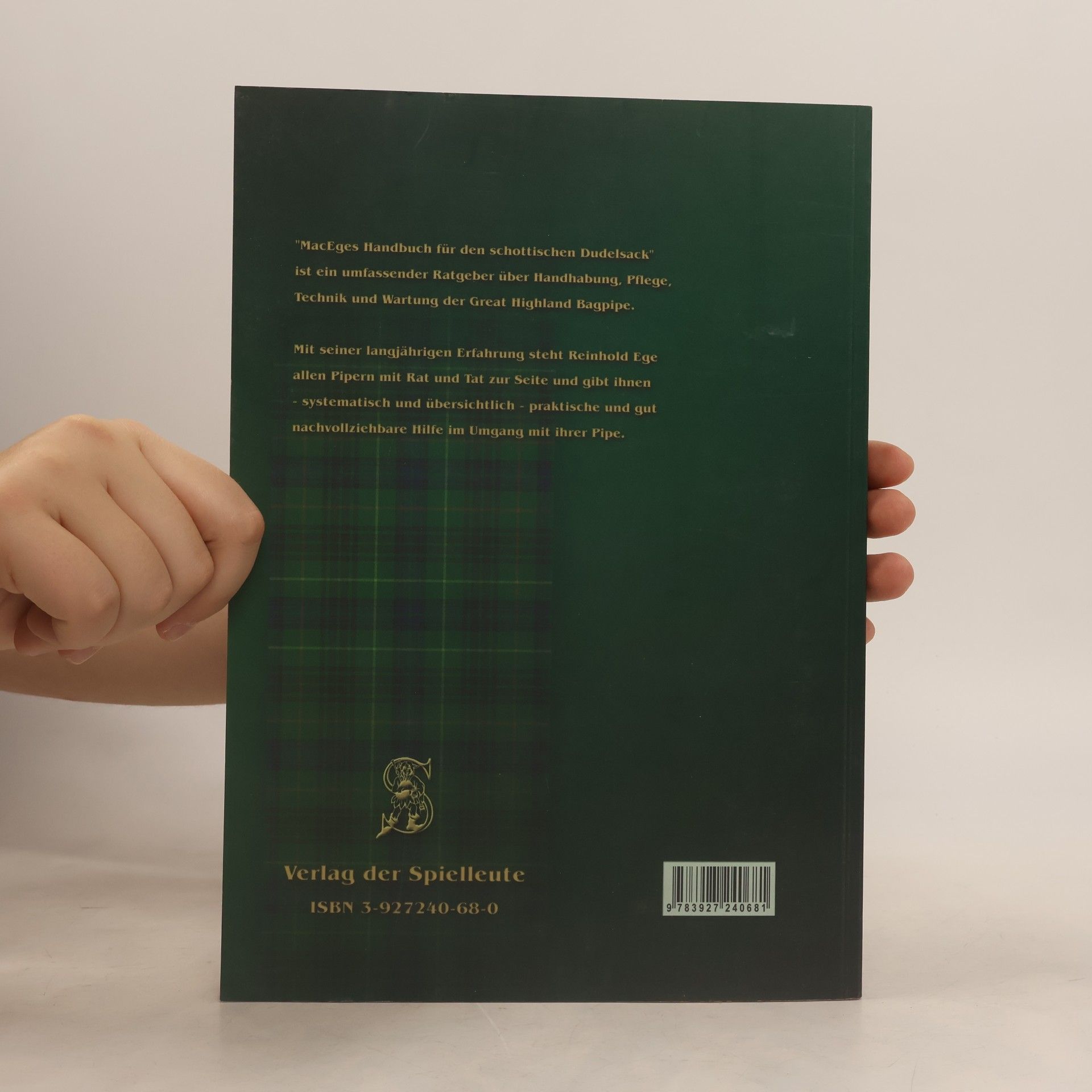 Reinhold Ege MacEges Handbuch für den schottischen Dudelsack