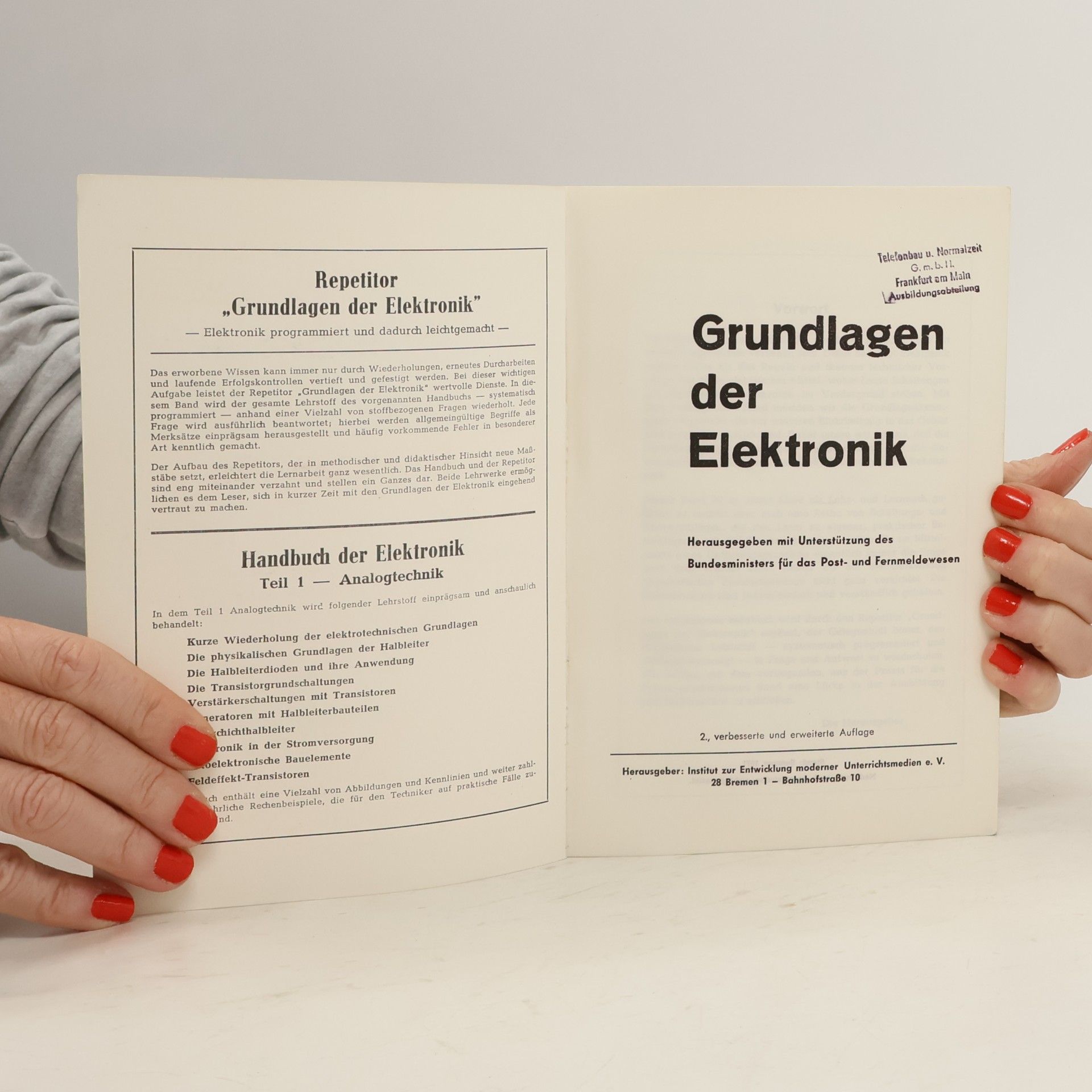 Various authors Grundlagen der Elektronik